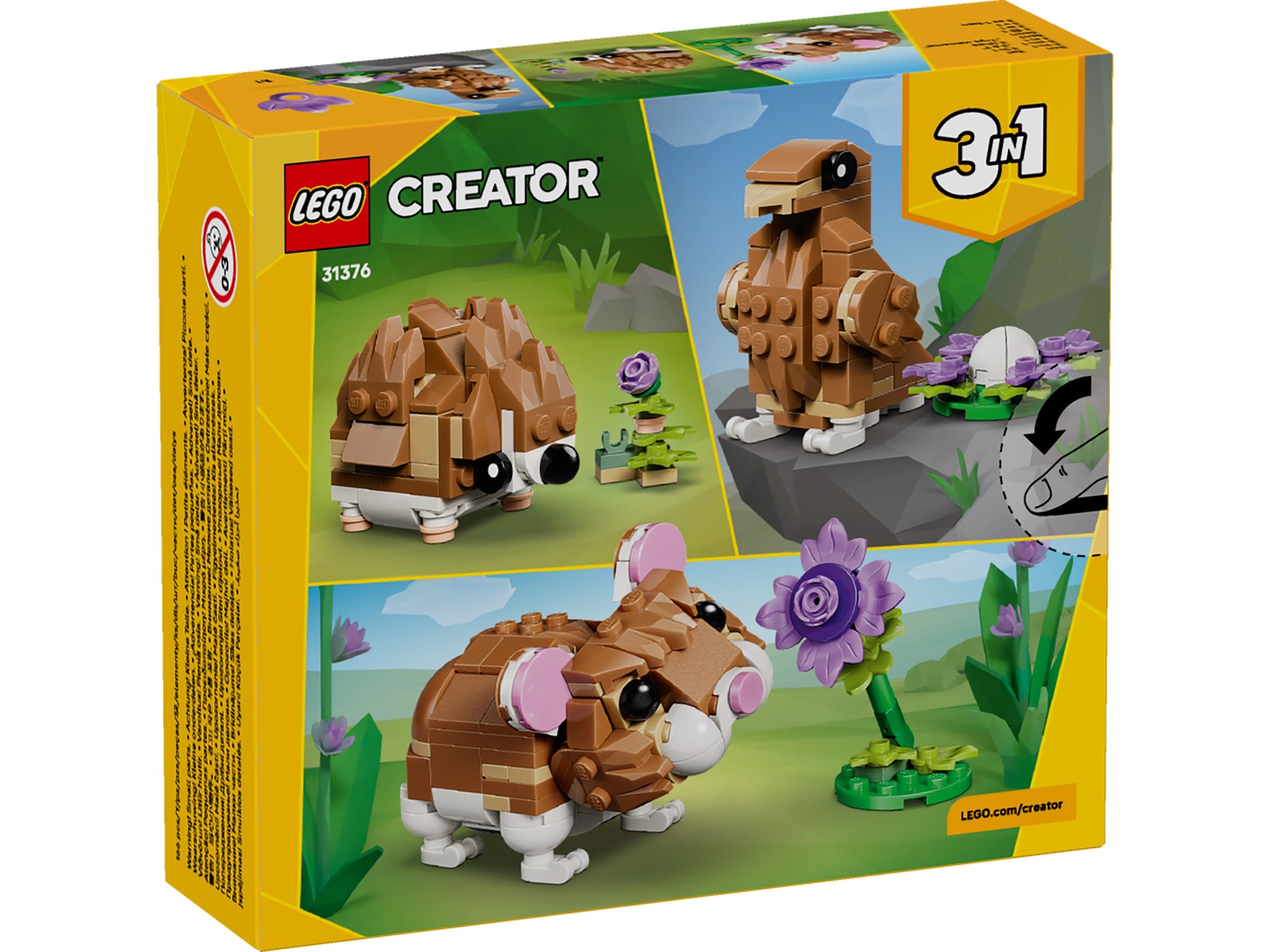 LEGO Creator söt hamster med blomma 31376 LEGO