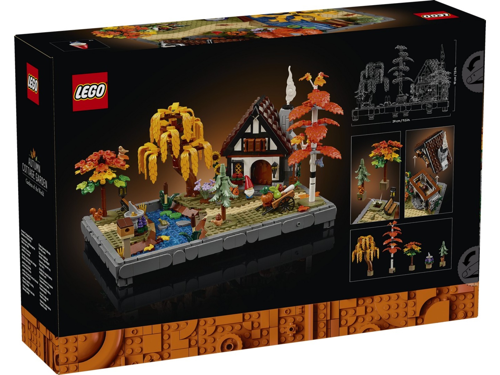 LEGO Icons höstlig trädgård med litet hus 11372 LEGO
