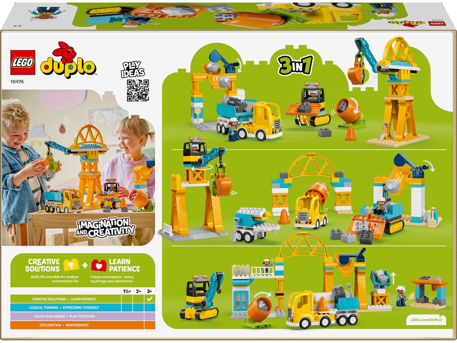 LEGO DUPLO Town 3 i 1 byggarbetsplats och fordon 10476 LEGO