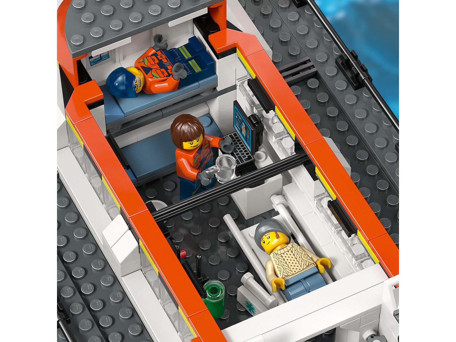 LEGO City kustbevakningens helikopter och räddningsbåt 60504 LEGO