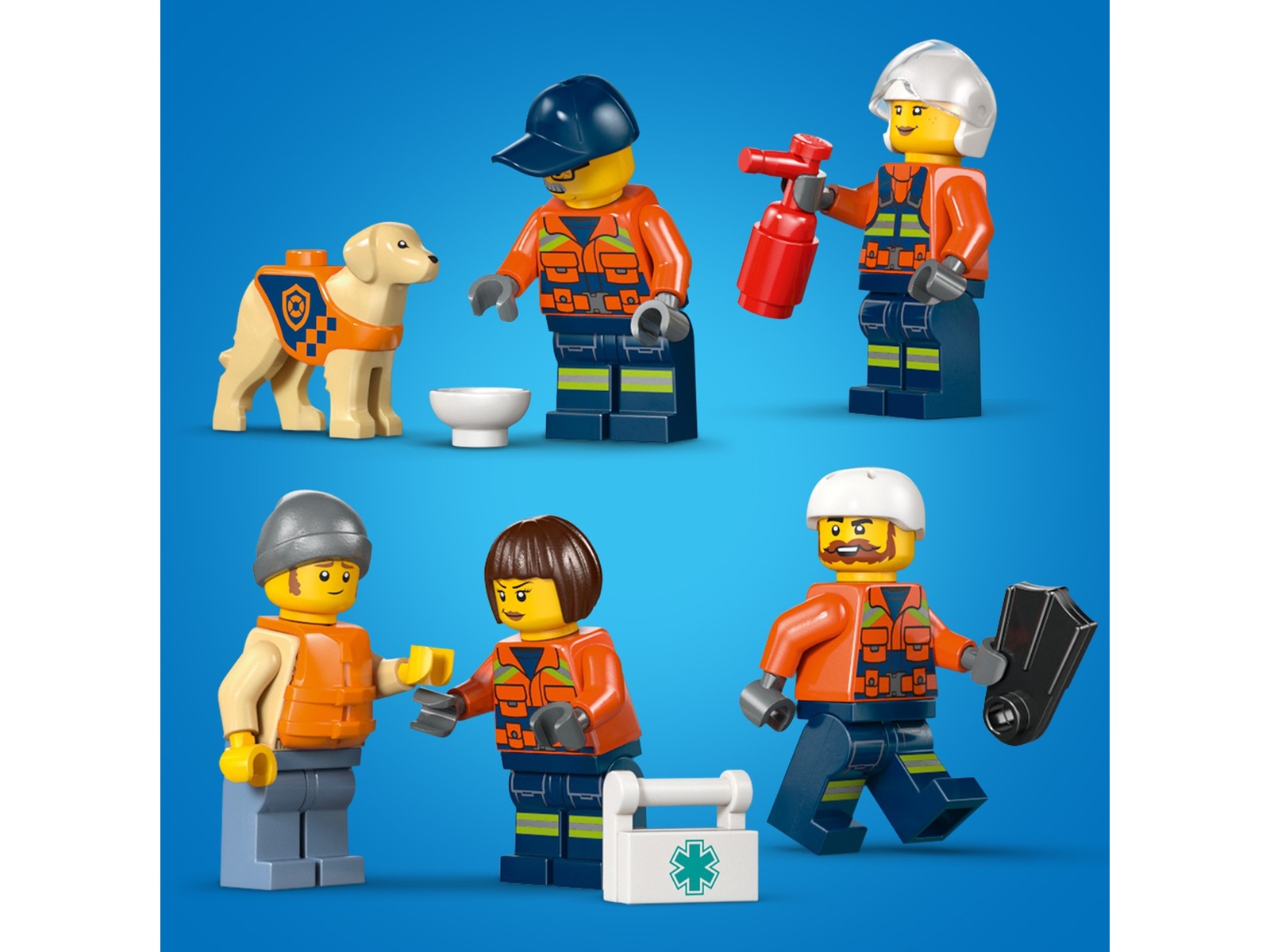 LEGO City kustbevakningens helikopter och räddningsbåt 60504 LEGO
