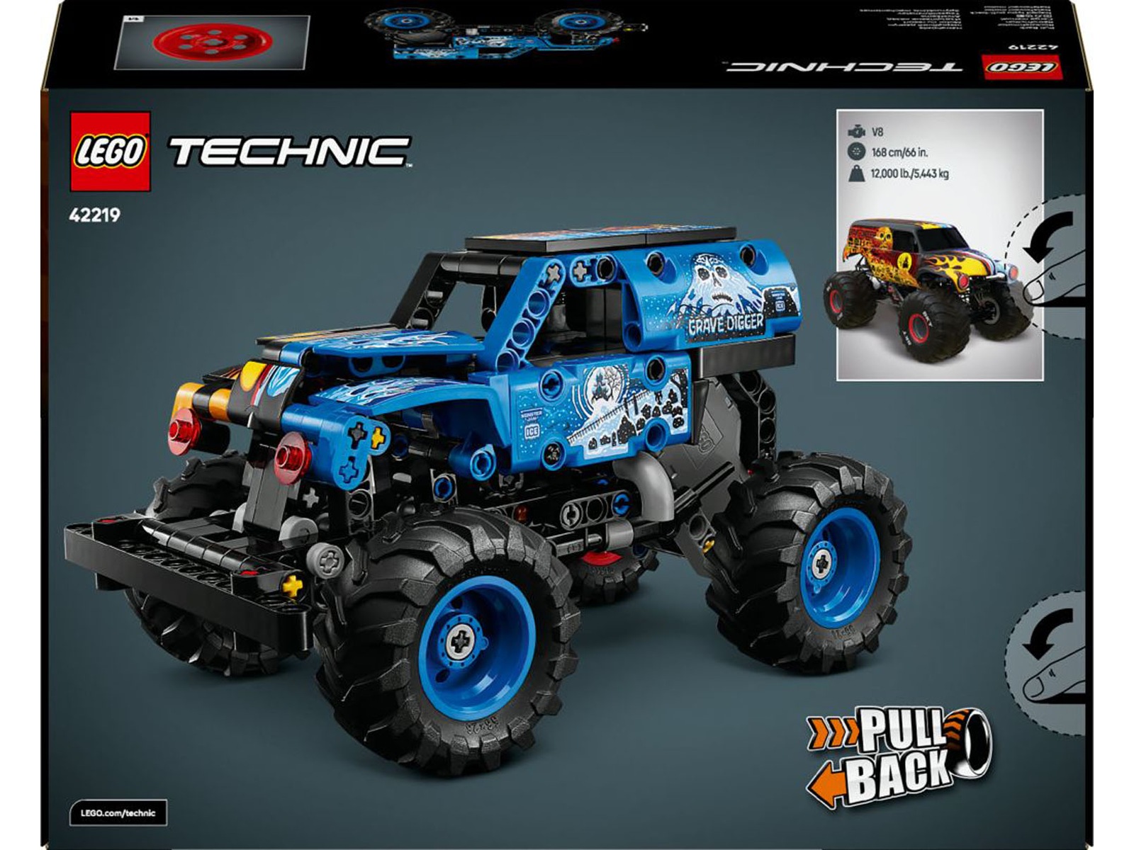 LEGO Technic Monster Jam Grave Digger 42219 (eld och is) LEGO
