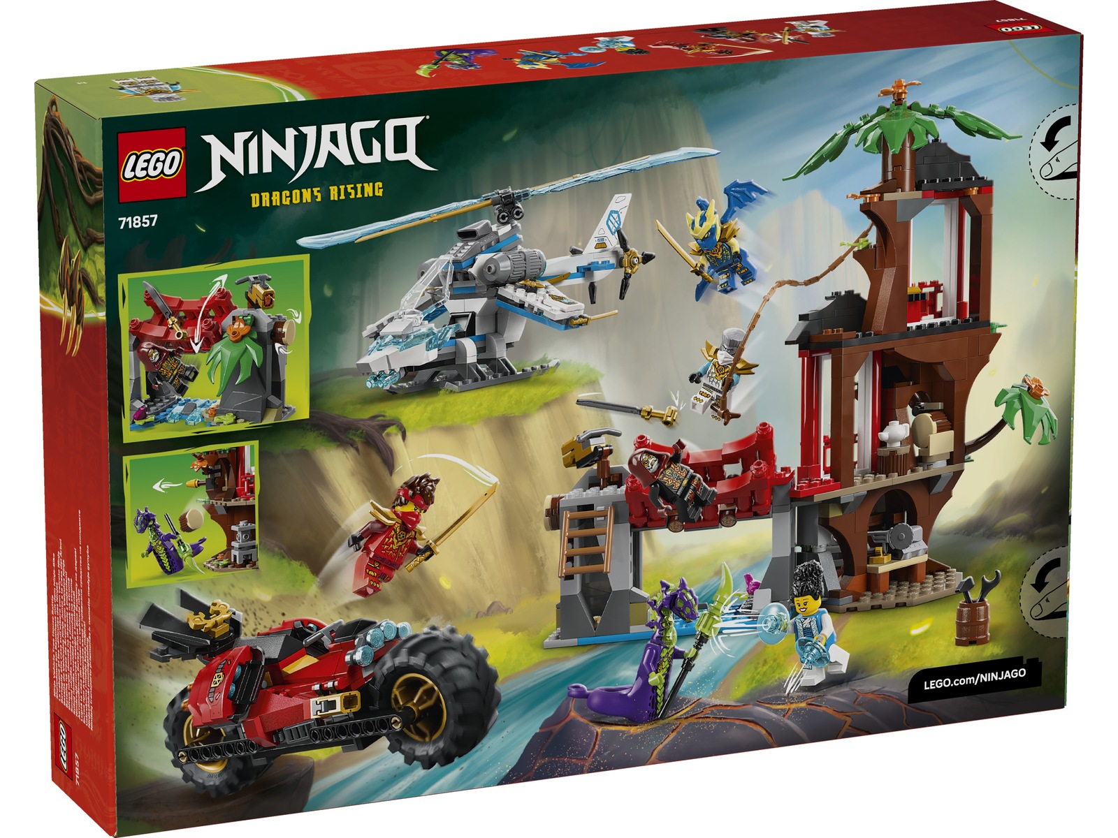 LEGO Ninjago action i ninjornas trädkoja 71857 LEGO