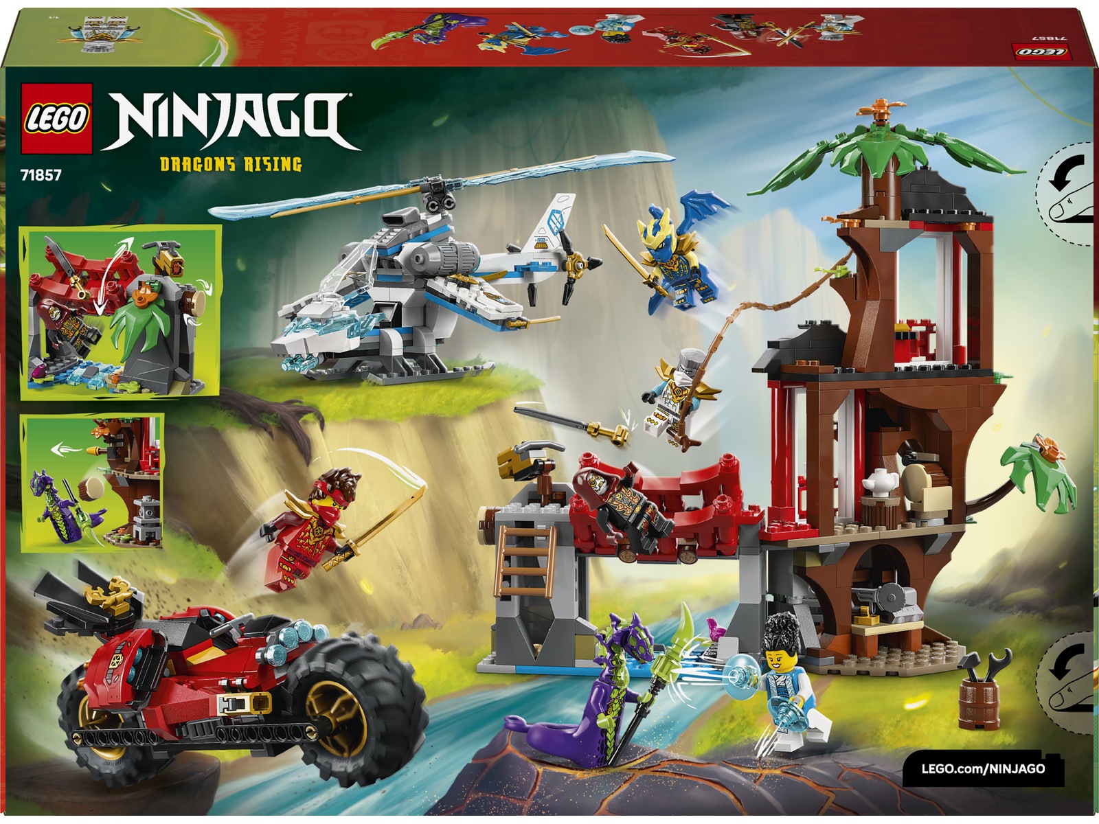 LEGO Ninjago action i ninjornas trädkoja 71857 LEGO