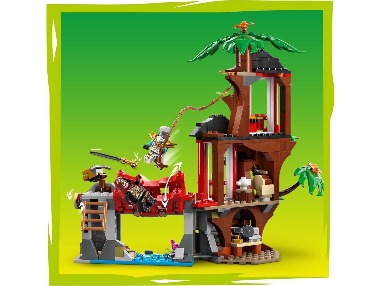 LEGO Ninjago action i ninjornas trädkoja 71857 LEGO
