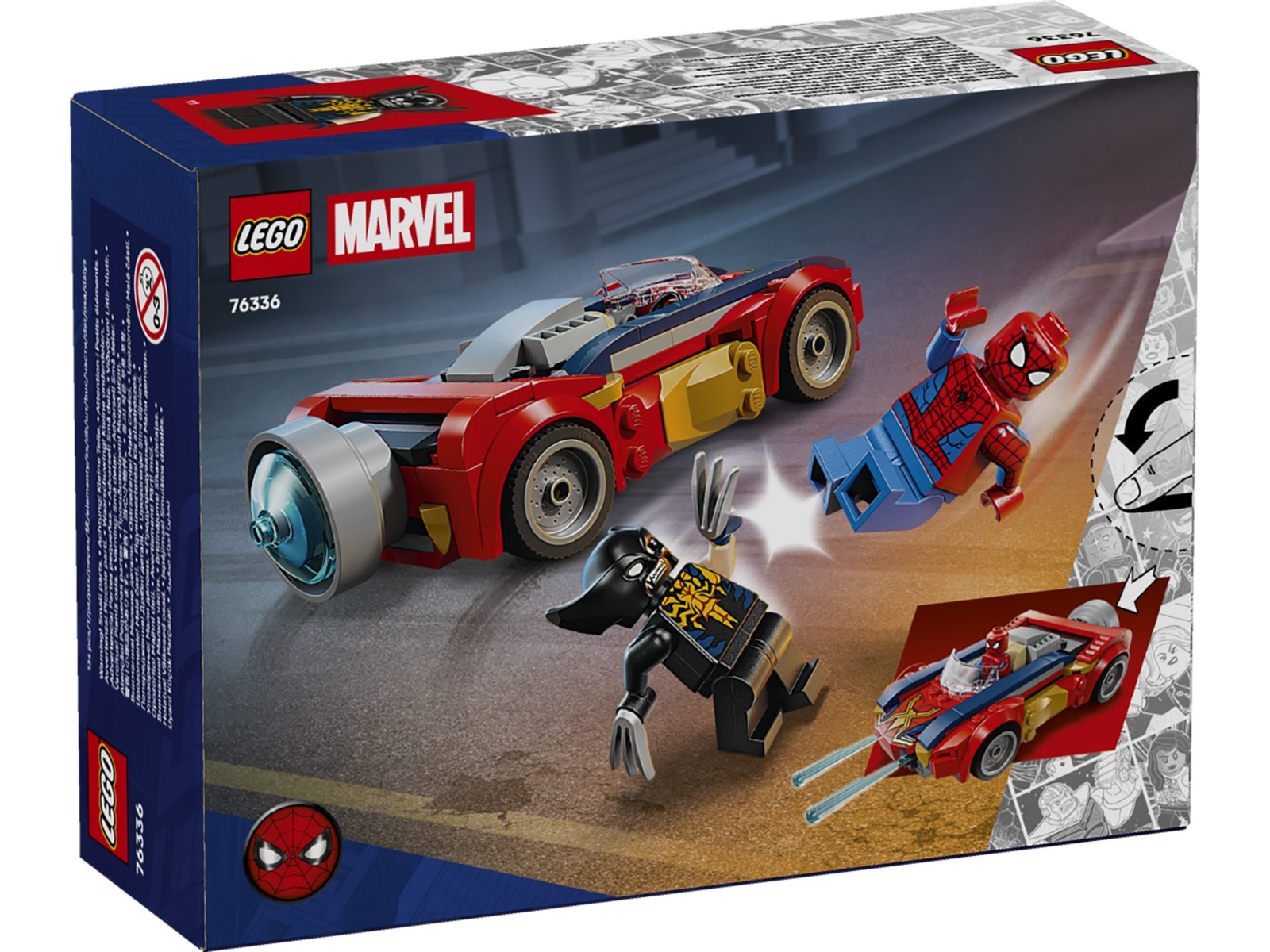 LEGO Super Heroes Spider-Man i bil mot venomiserad Wolverine 76336 LEGO