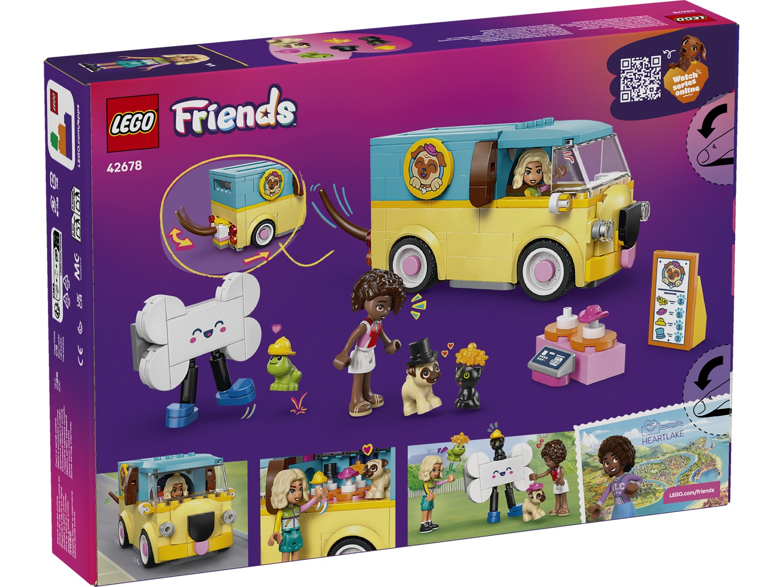 LEGO Friends skåpbil med djurtillbehör 42678 LEGO