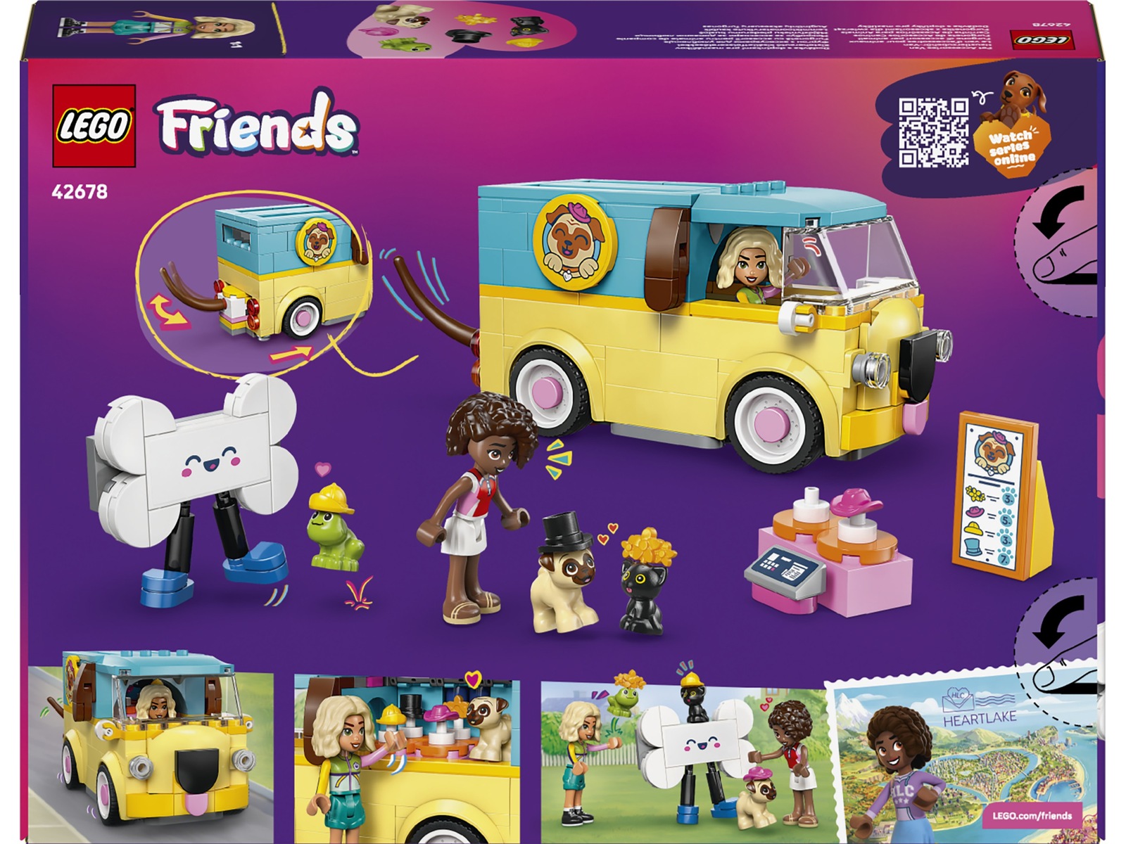 LEGO Friends skåpbil med djurtillbehör 42678 LEGO