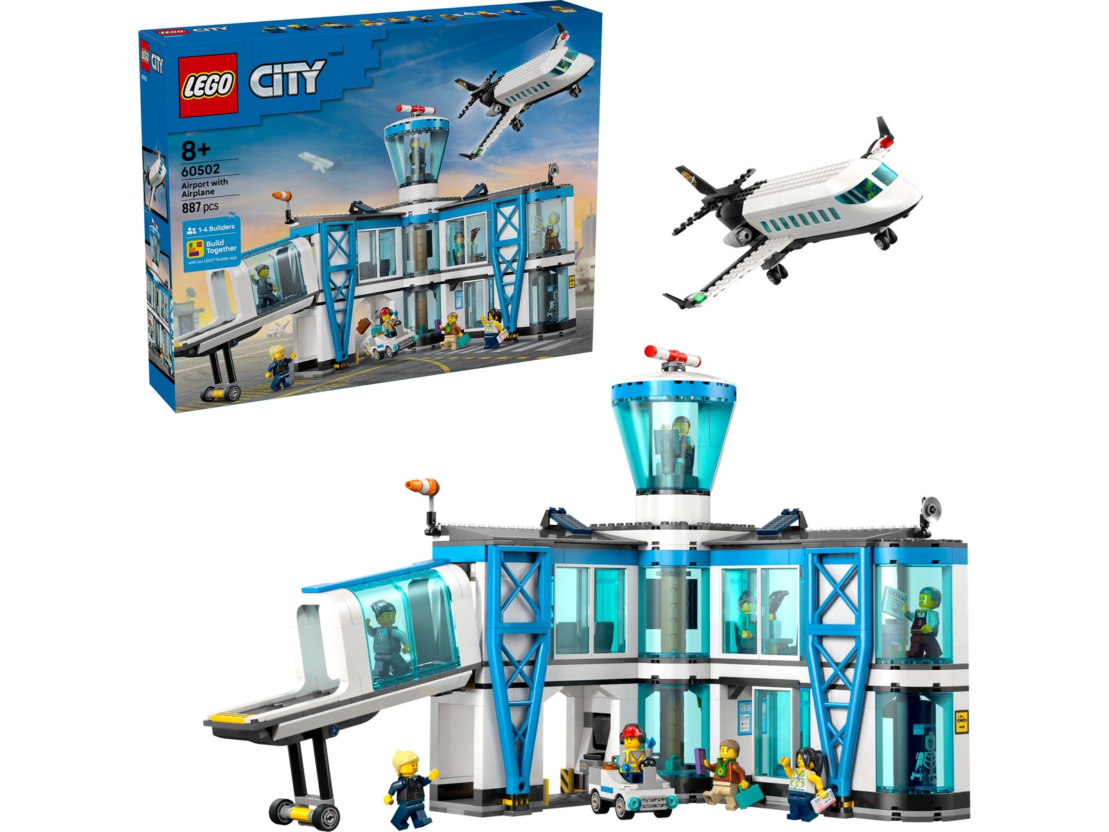 LEGO My City lyplats och flygplan 60502 LEGO