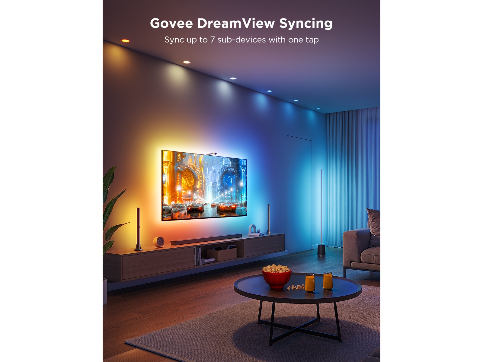 Govee TV Backlight 3 Lite Kit -B-Grade Demo hem & hushåll