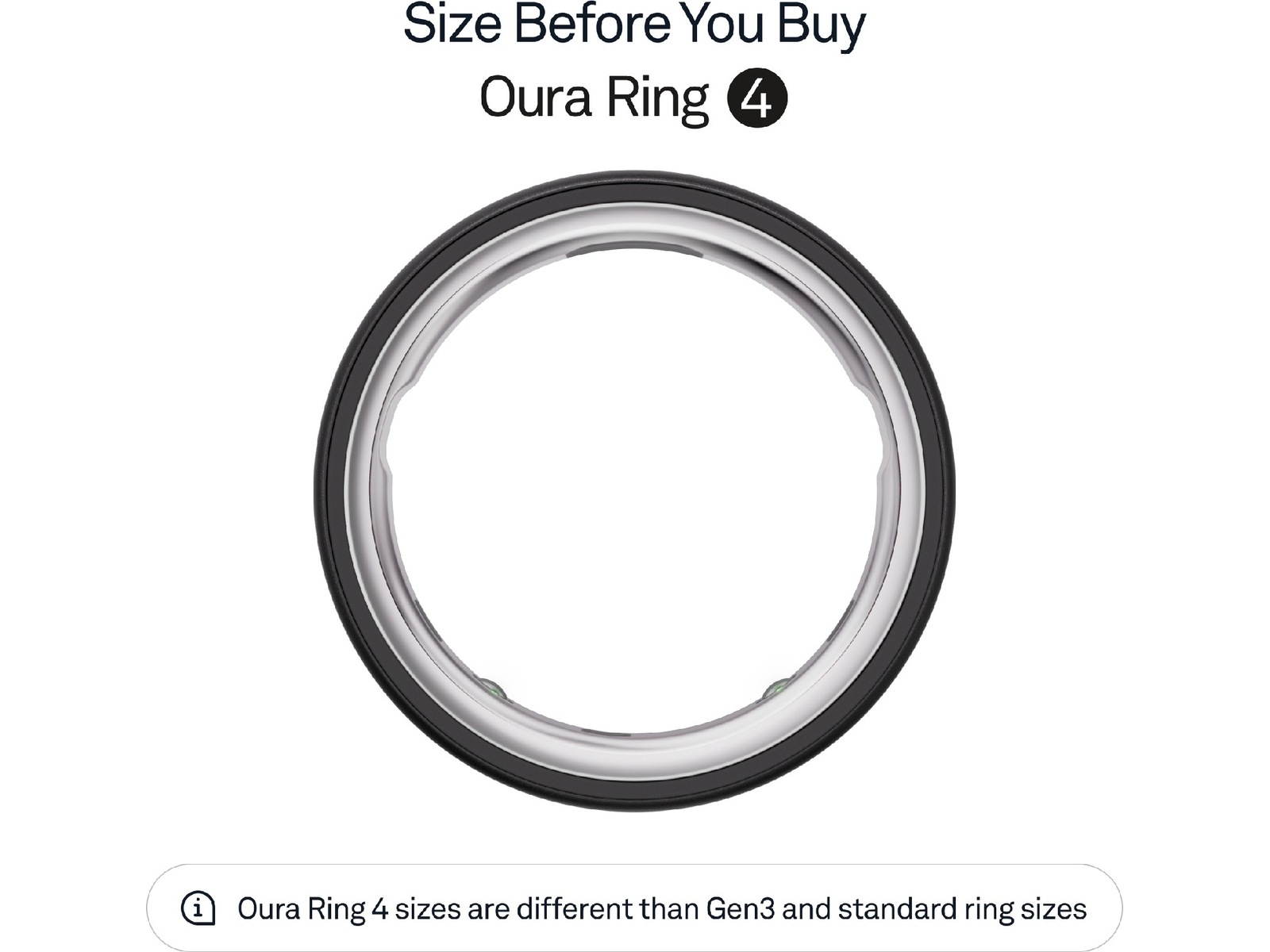 Oura Ring 4 Smart Ring str. 7 (stealth) -B-Grade Demo tillbehör till mobiler & smartwatches