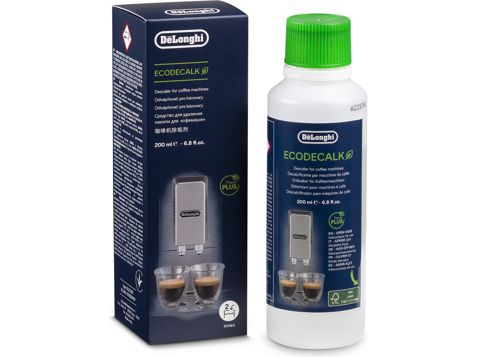 DeLonghi DLSC202 avkalkningsmedel 200 ml Tillbehör till kaffemaskiner