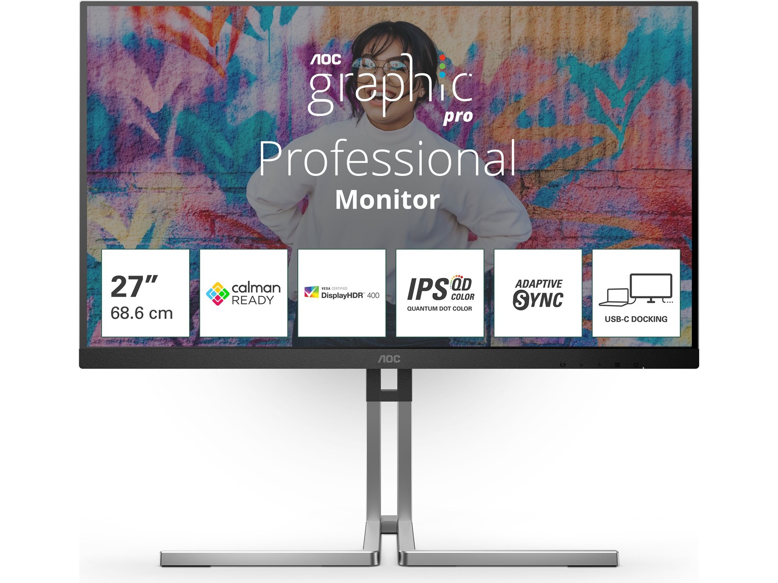 AOC 27" skärm Graphic Pro Series Q27U3CV Bildskärmar