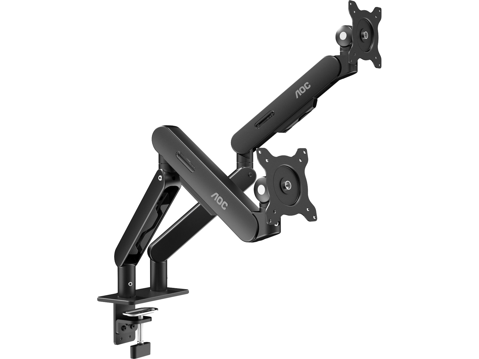 AOC AM420B dubbel monitorarm för skärm 17-34" (svart) Bord och väggfäste