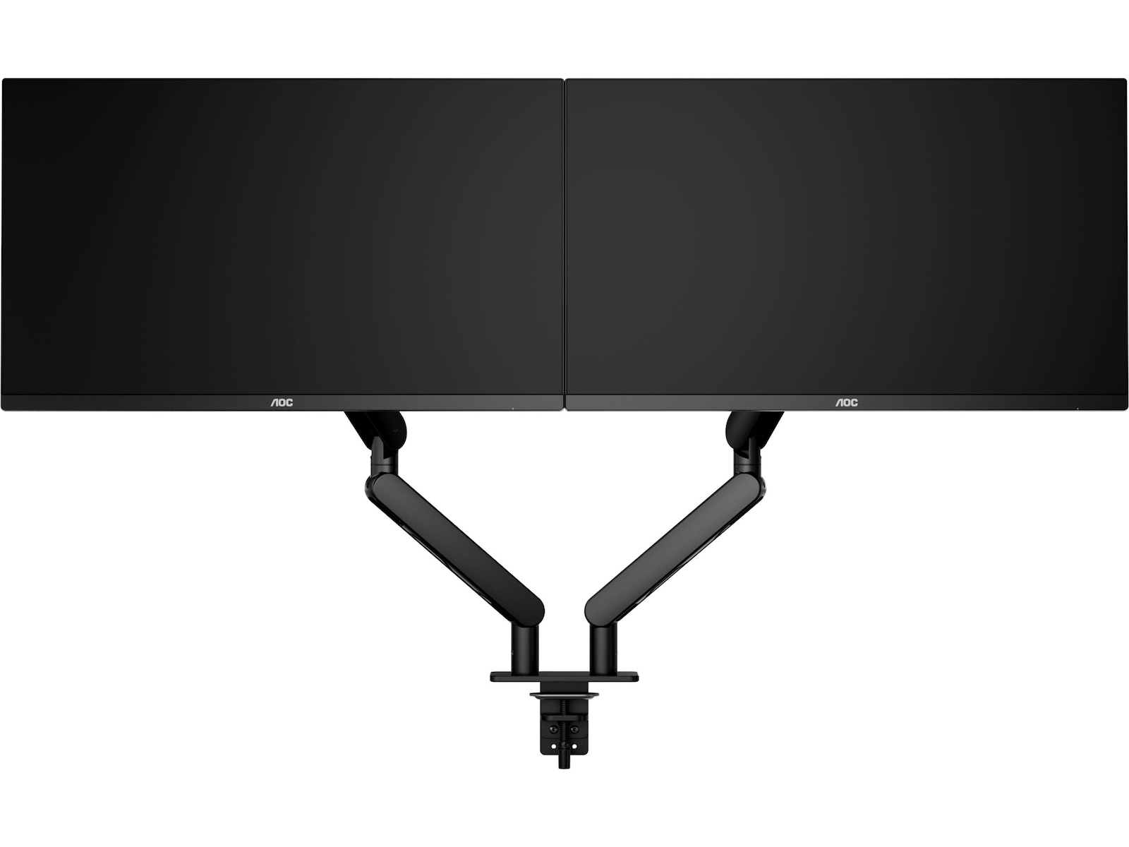 AOC AM420B dubbel monitorarm för skärm 17-34" (svart) Bord och väggfäste