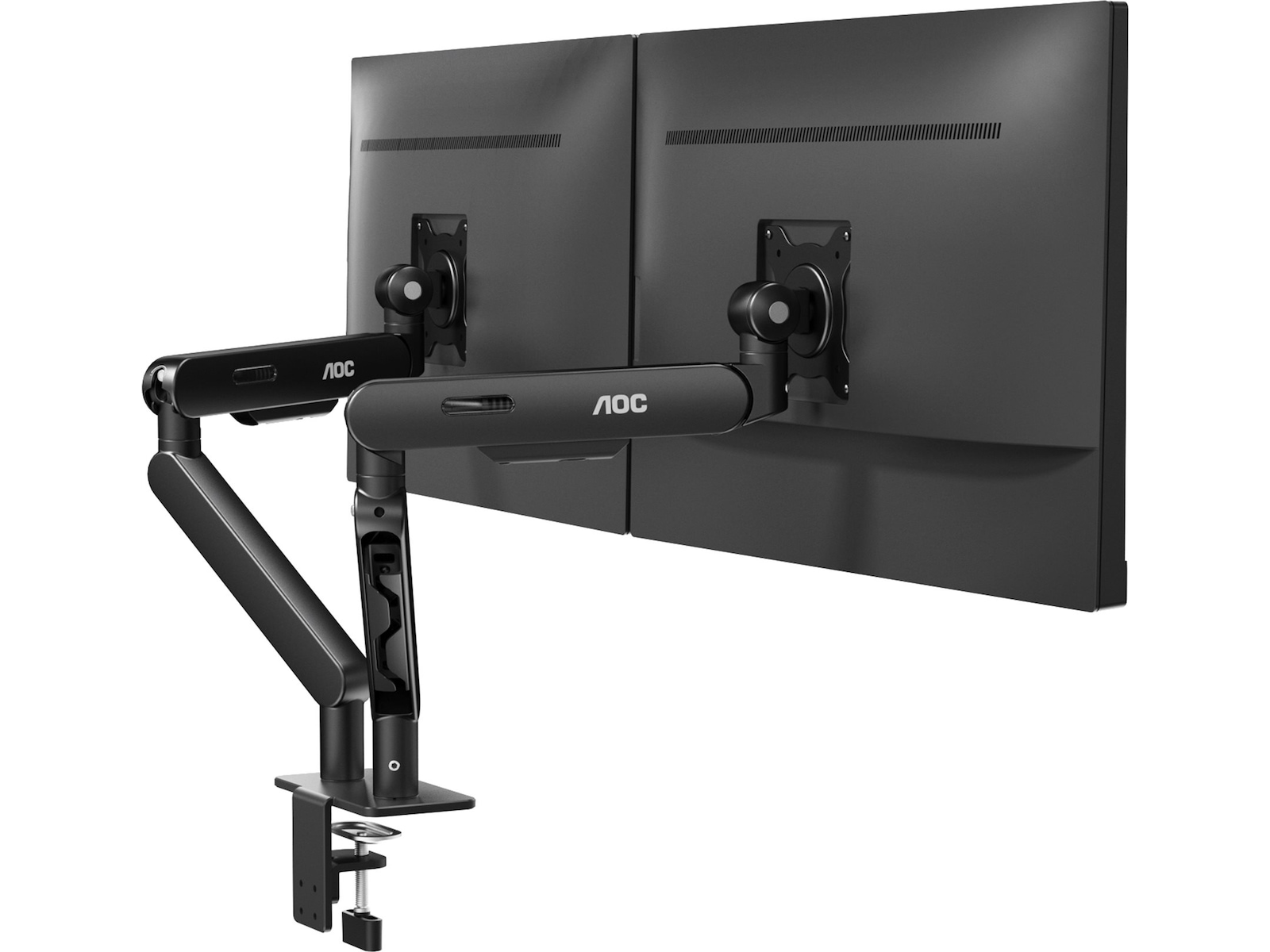 AOC AM420B dubbel monitorarm för skärm 17-34" (svart) Bord och väggfäste