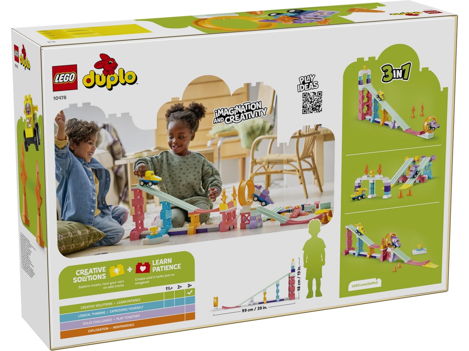LEGO DUPLO Town 3-i-1 Kreativa ramper med bilar 10478 LEGO