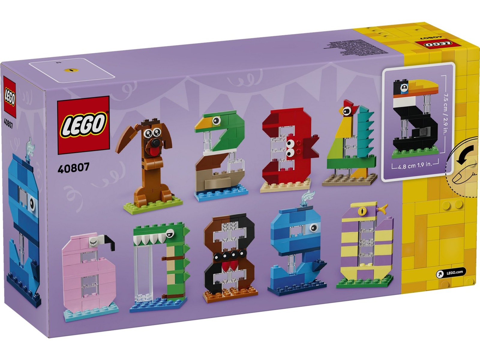 LEGO Iconic Födelsedagssiffra 40807 LEGO
