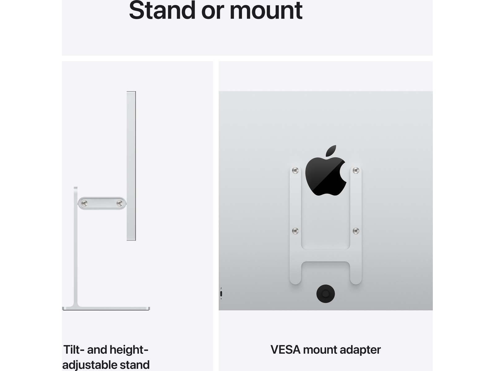 Apple Studio Display XDR (2026) Standard Glass - VESA-fäste (utan stativ) Bildskärmar