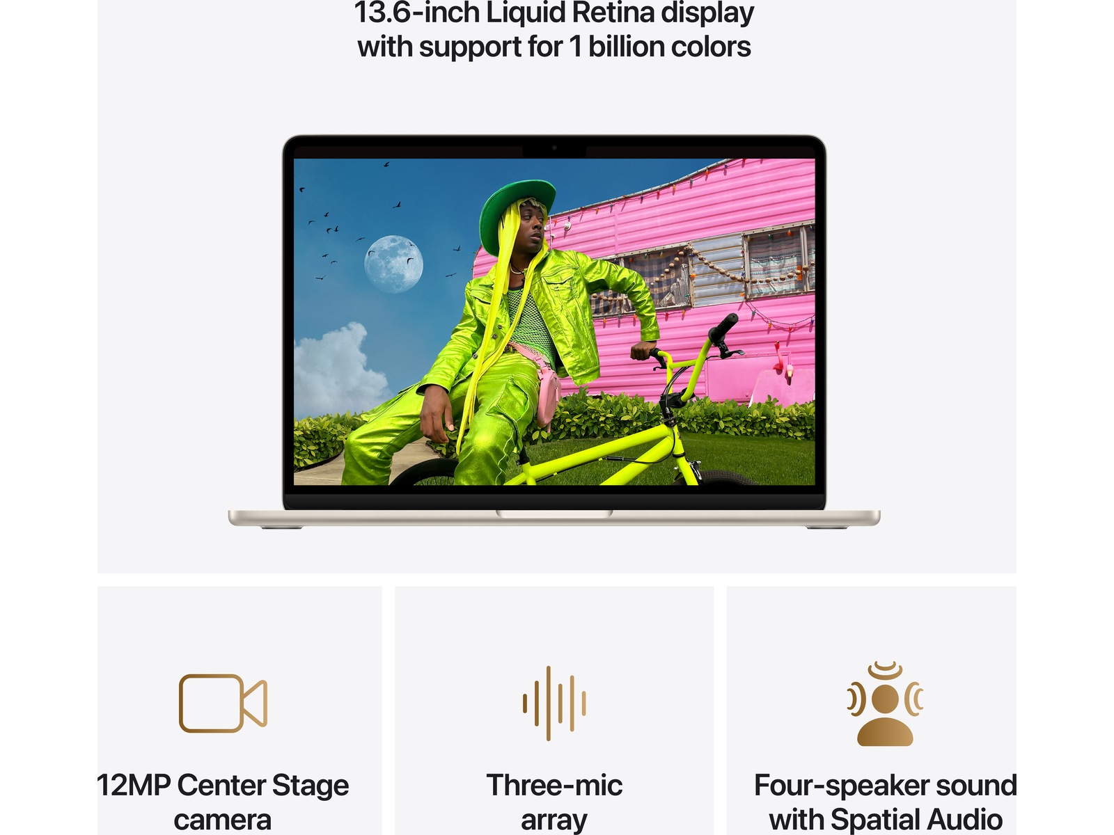 MacBook Air 13" M5 (2026) 1TB (stjärnglans) Datorer - Bärbara / laptop