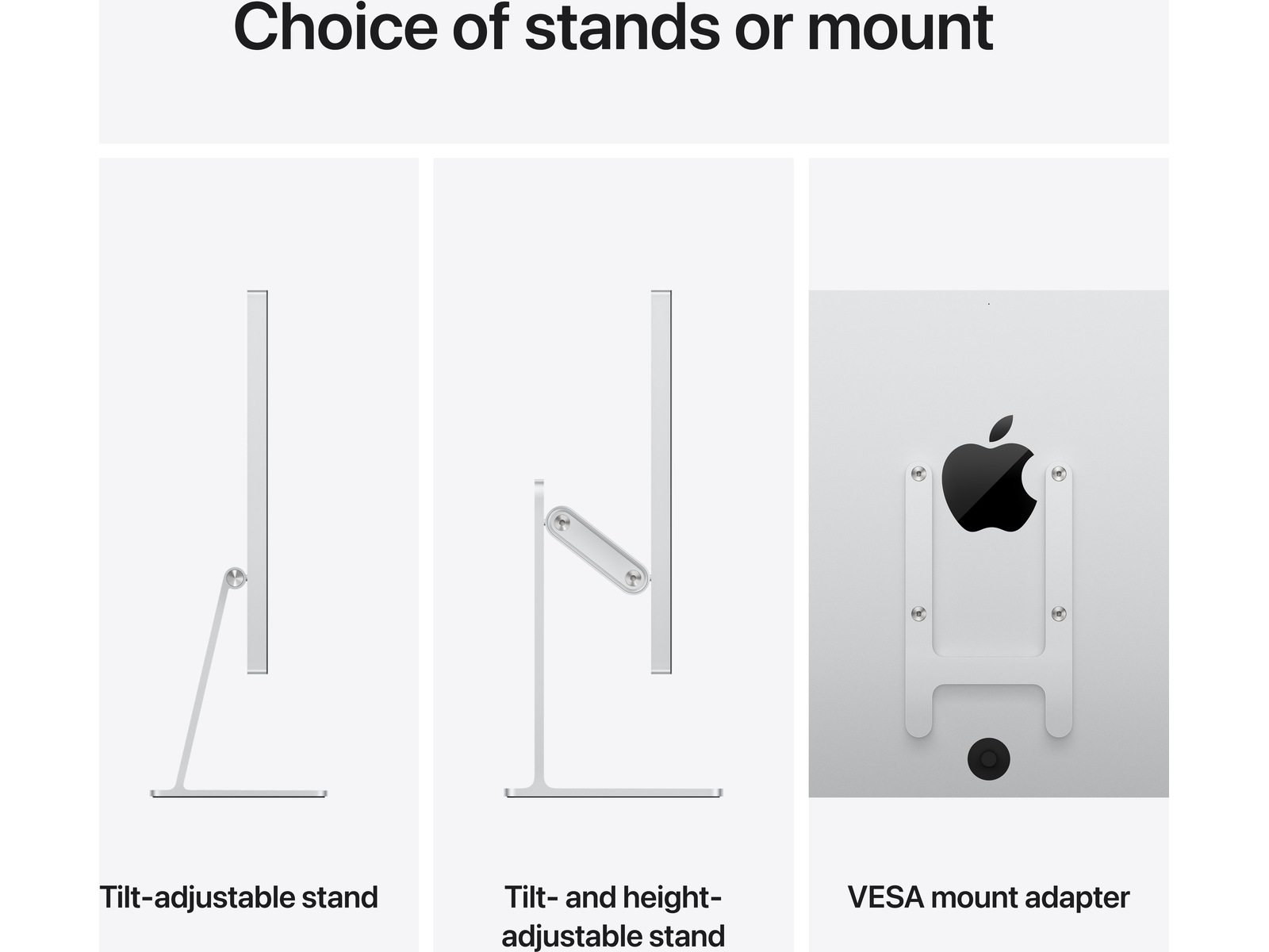 Apple Studio Display (2026) Standardglas - stativ med vinkel- och höjdjustering Bildskärmar