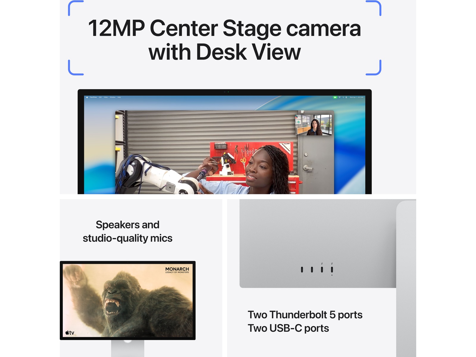 Apple Studio Display (2026) Standardglas - Vesa Mount Adapter (uten stativ) Bildskärmar