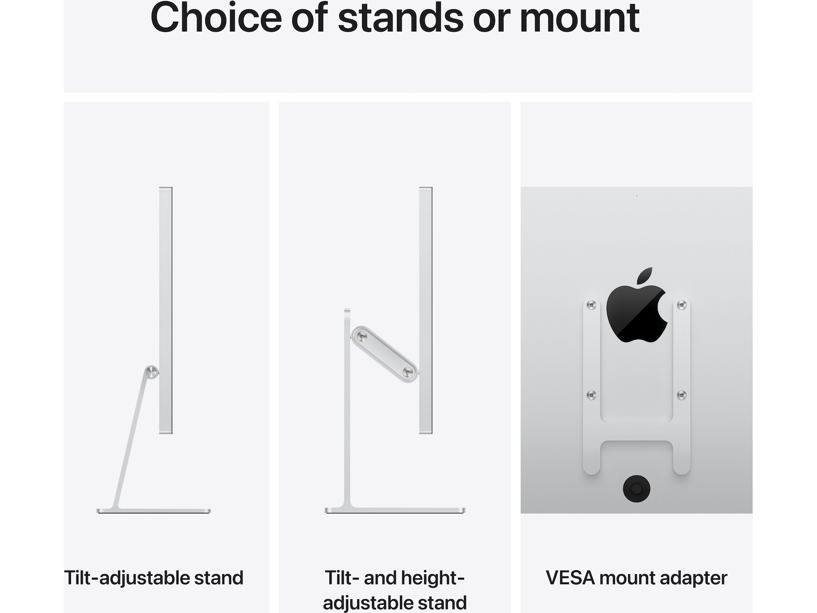 Apple Studio Display (2026) Standardglas - Vesa Mount Adapter (uten stativ) Bildskärmar