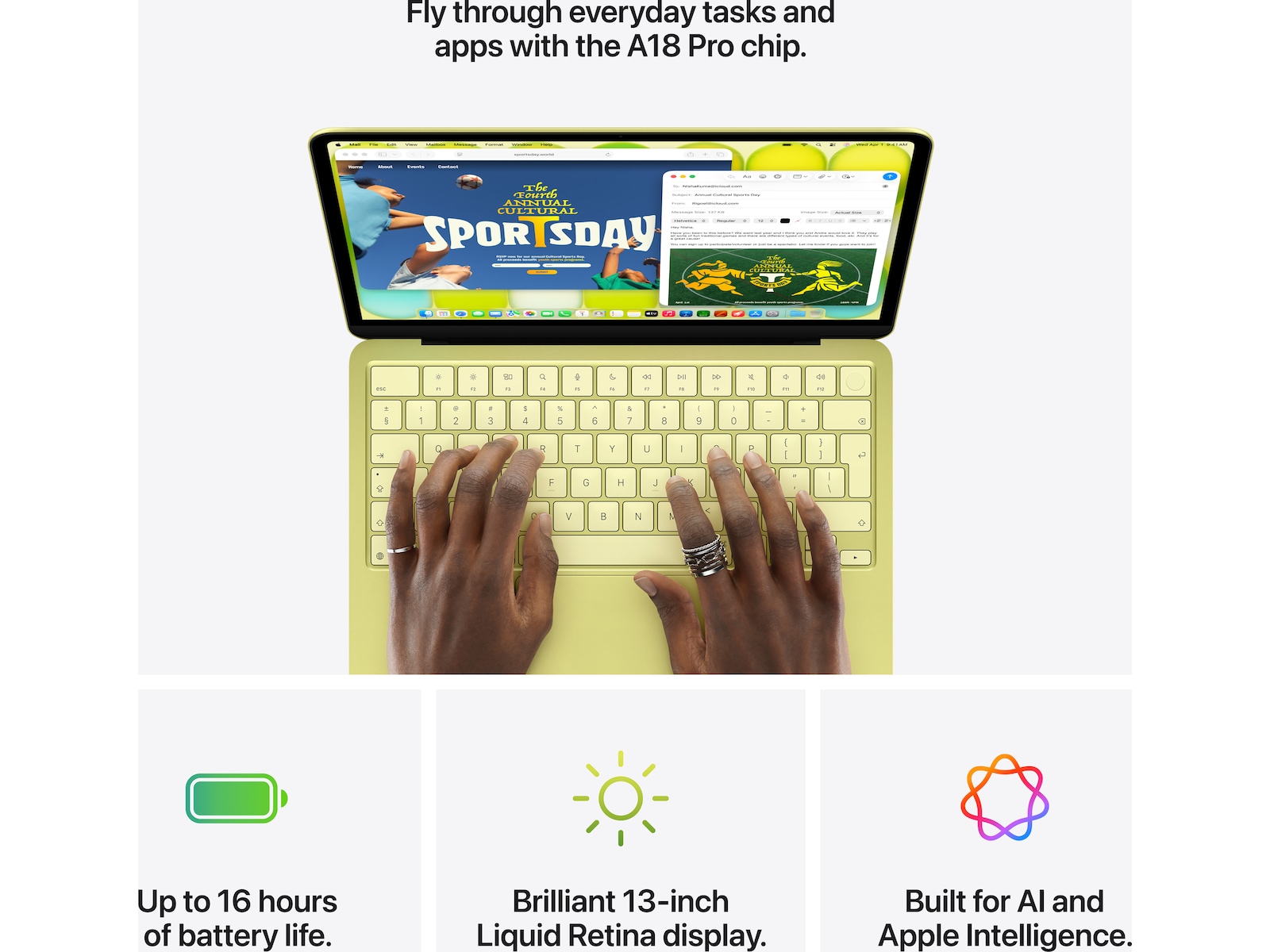 MacBook Neo 13" A18 Pro (2026) 512GB (citrus) Datorer - Bärbara / laptop