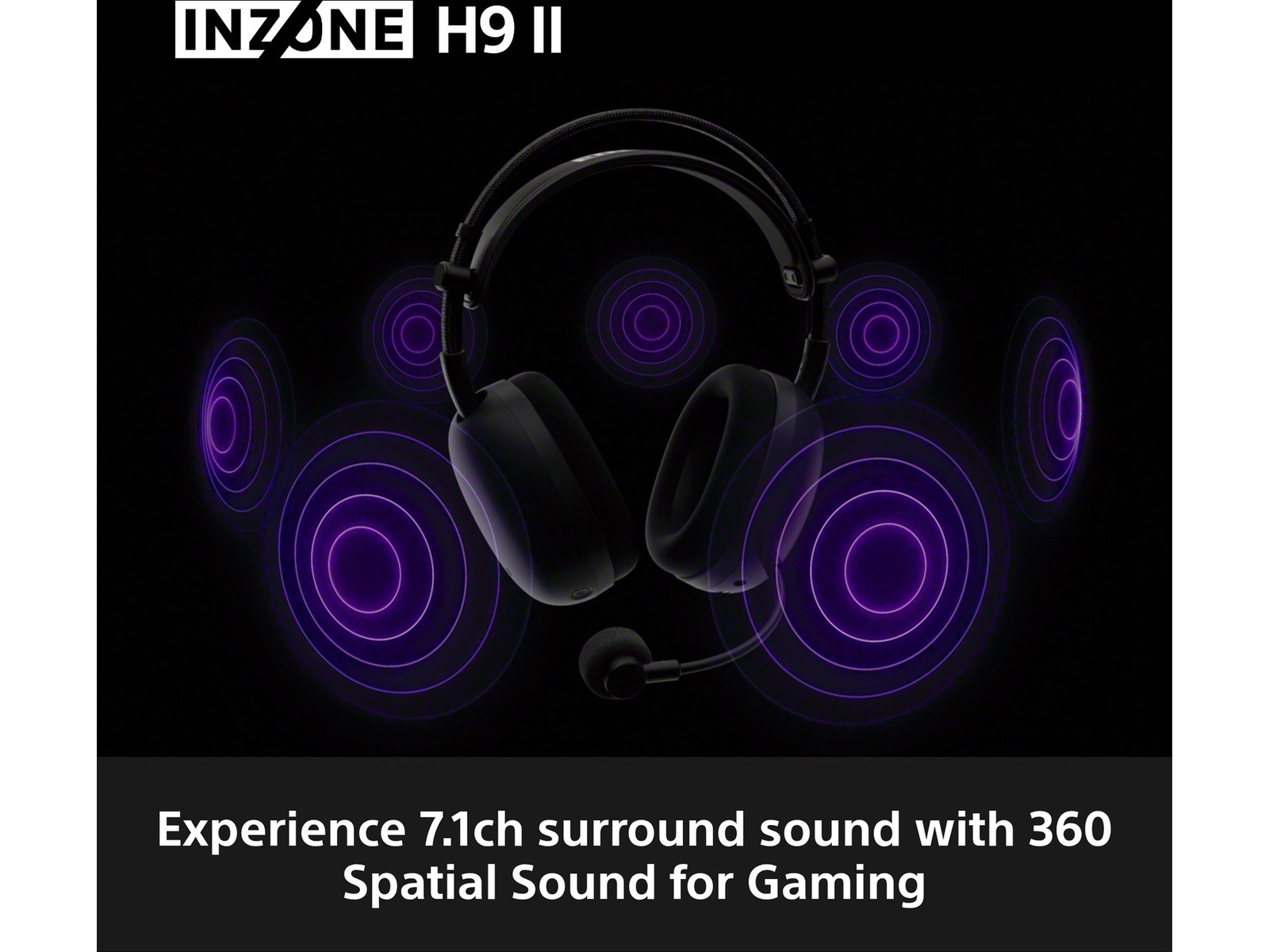 Sony INZONE H9 II Trådlöst Brusreducerande Headset (svart) -B-Grade Demo headset