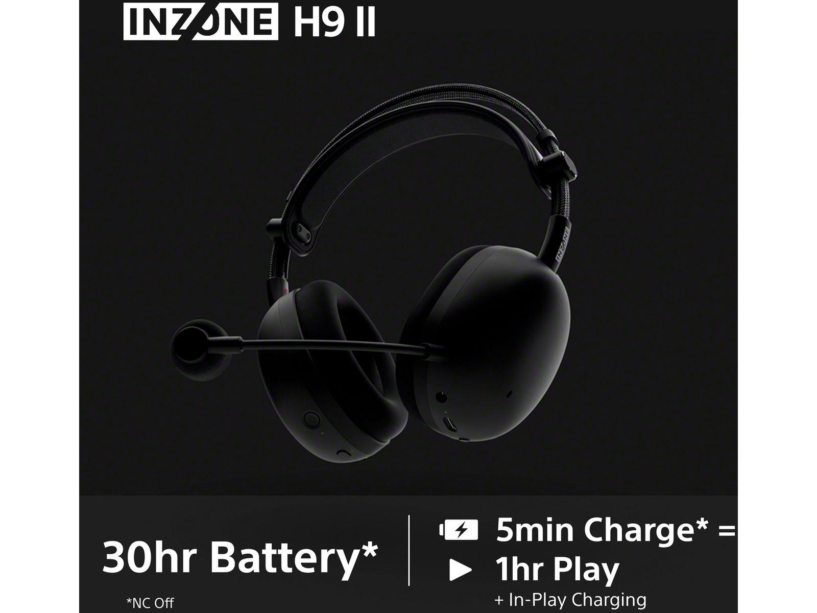 Sony INZONE H9 II Trådlöst Brusreducerande Headset (svart) -B-Grade Demo headset
