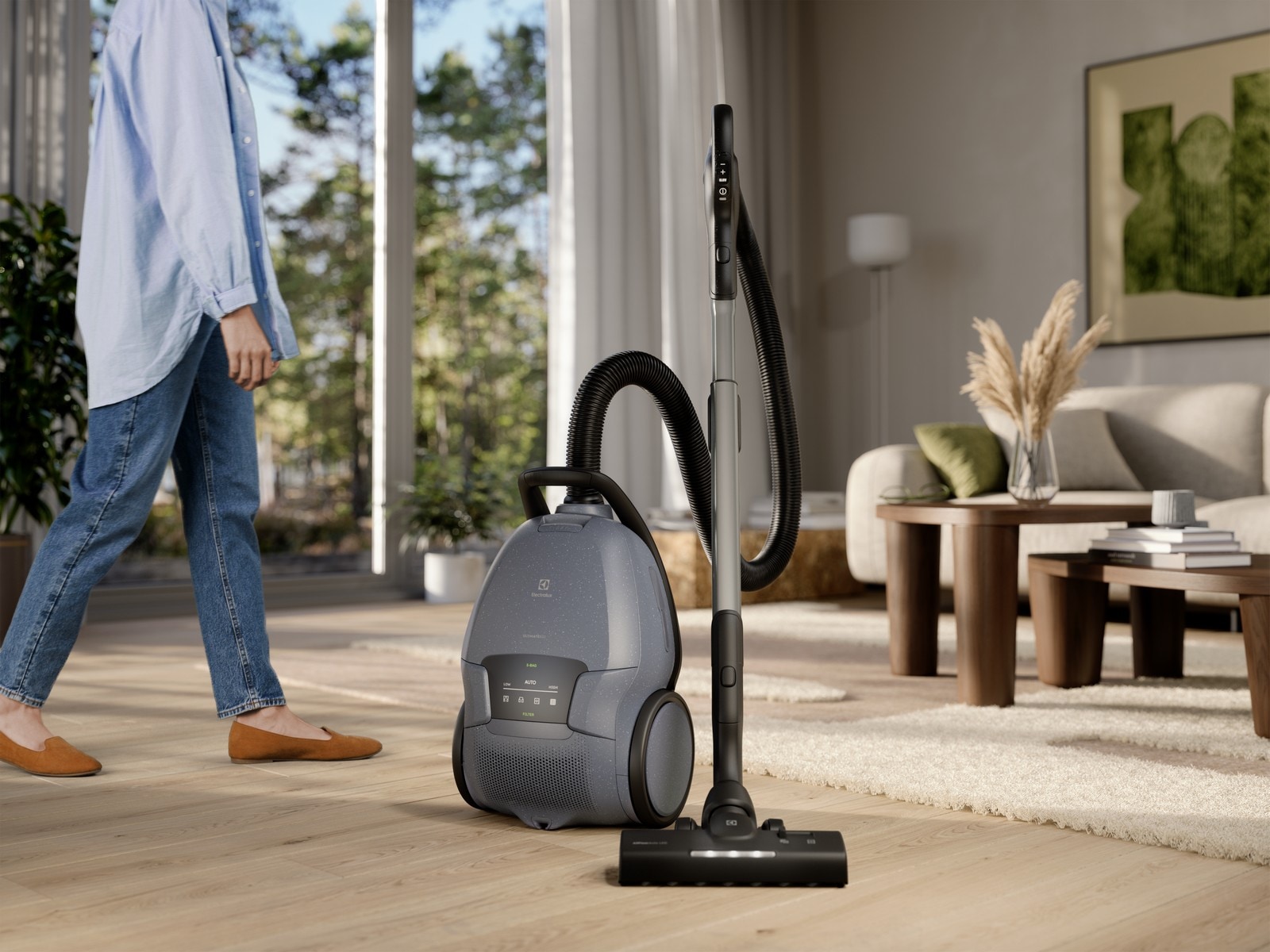 Electrolux Ultimate 800 Dammsugare med påse (light denim) -B-Grade Demo hem & hushåll