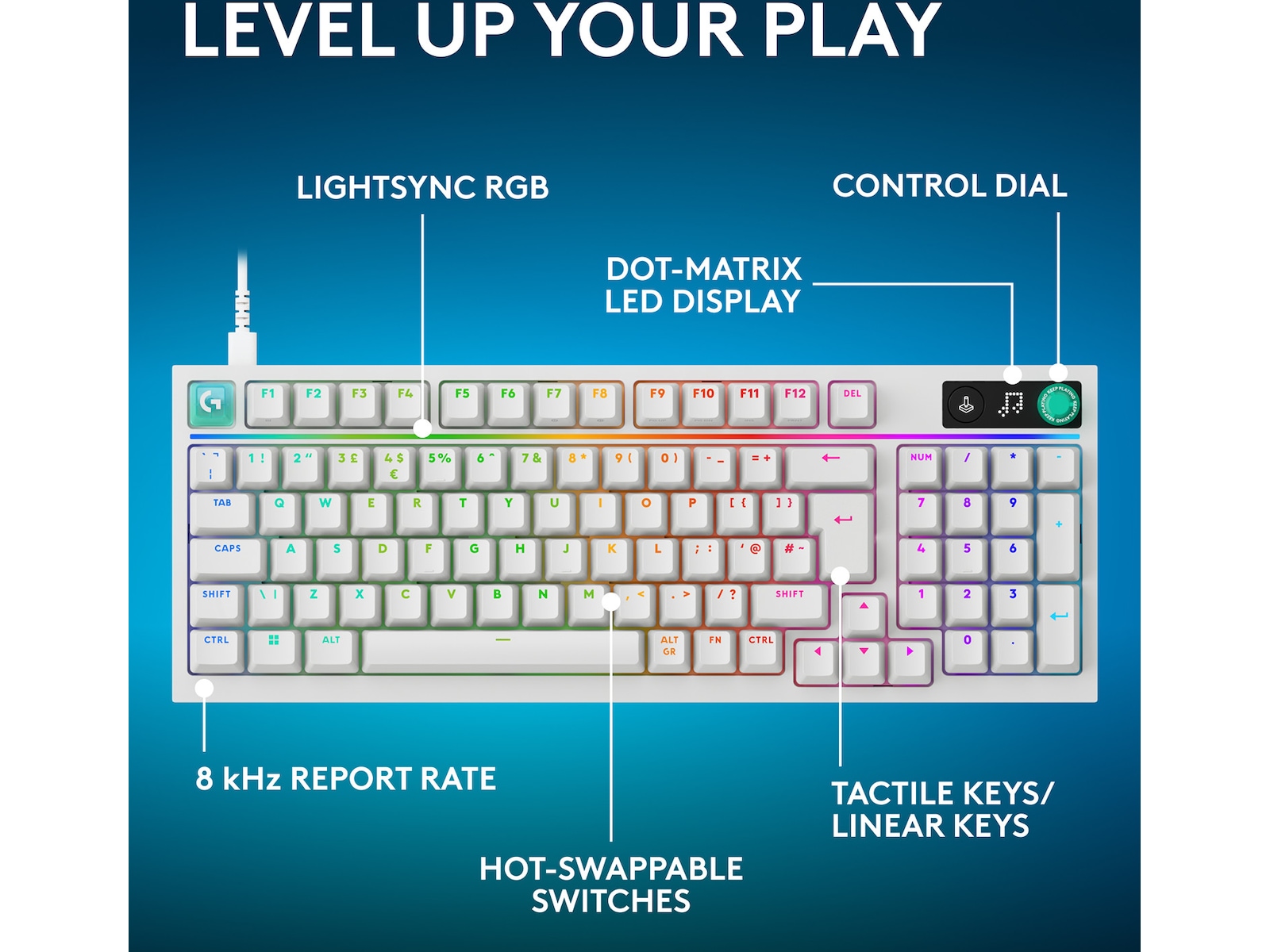 Logitech G316 X 98 speltangentbord Gamingtangentbord