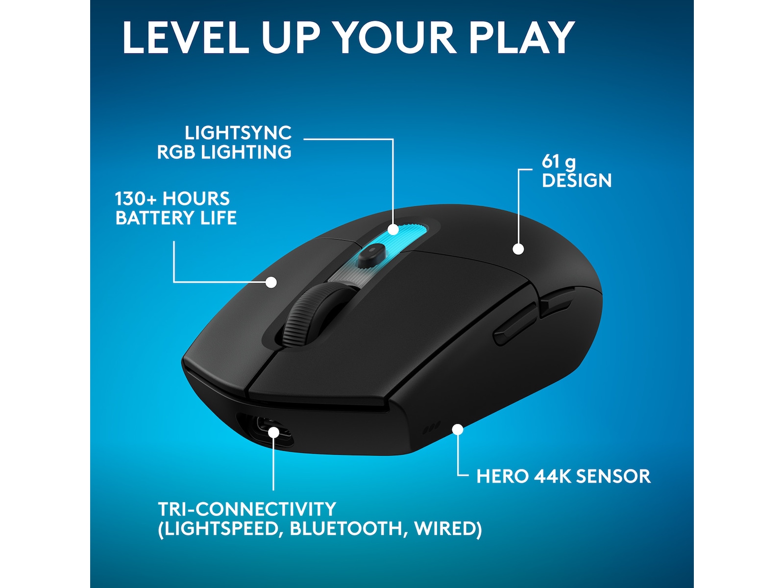 Logitech G305 X SUPERLIGHT Trådlös Spelmus (svart) Gamingmus