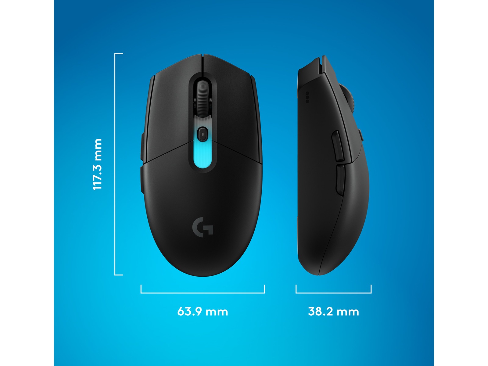 Logitech G305 X SUPERLIGHT Trådlös Spelmus (svart) Gamingmus
