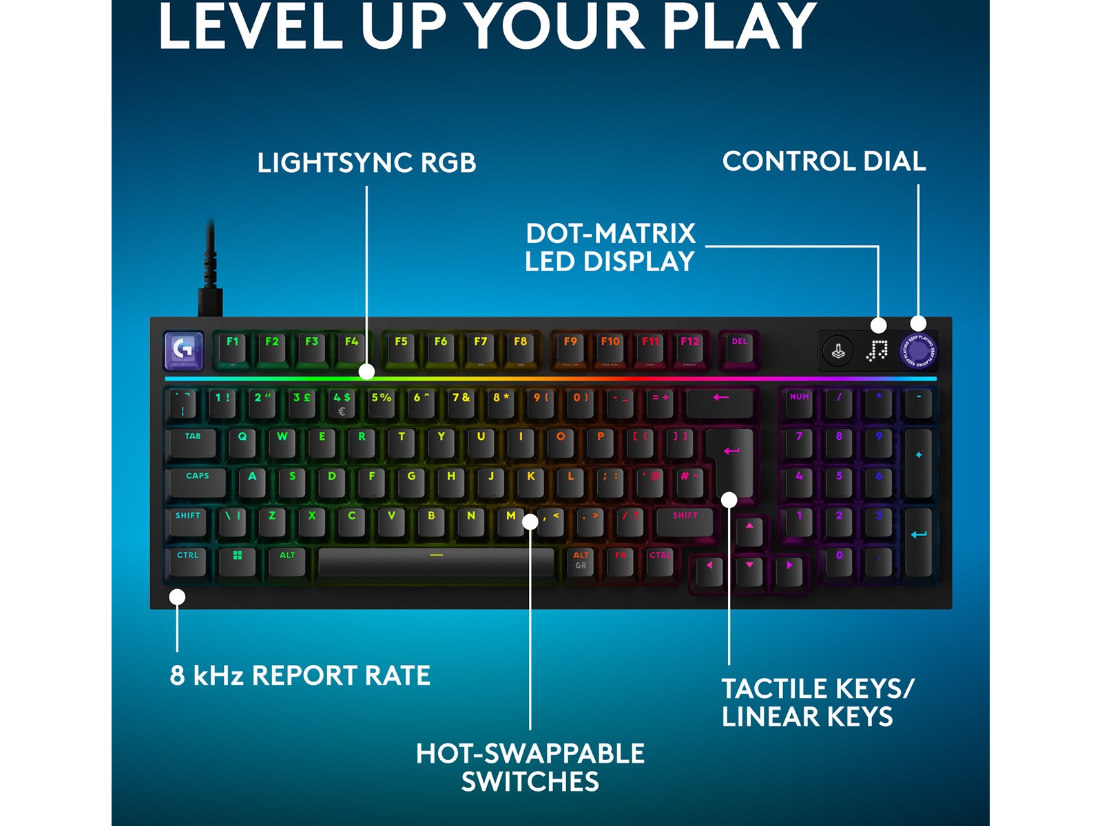 Logitech G316 X 98 speltangentbord Gamingtangentbord