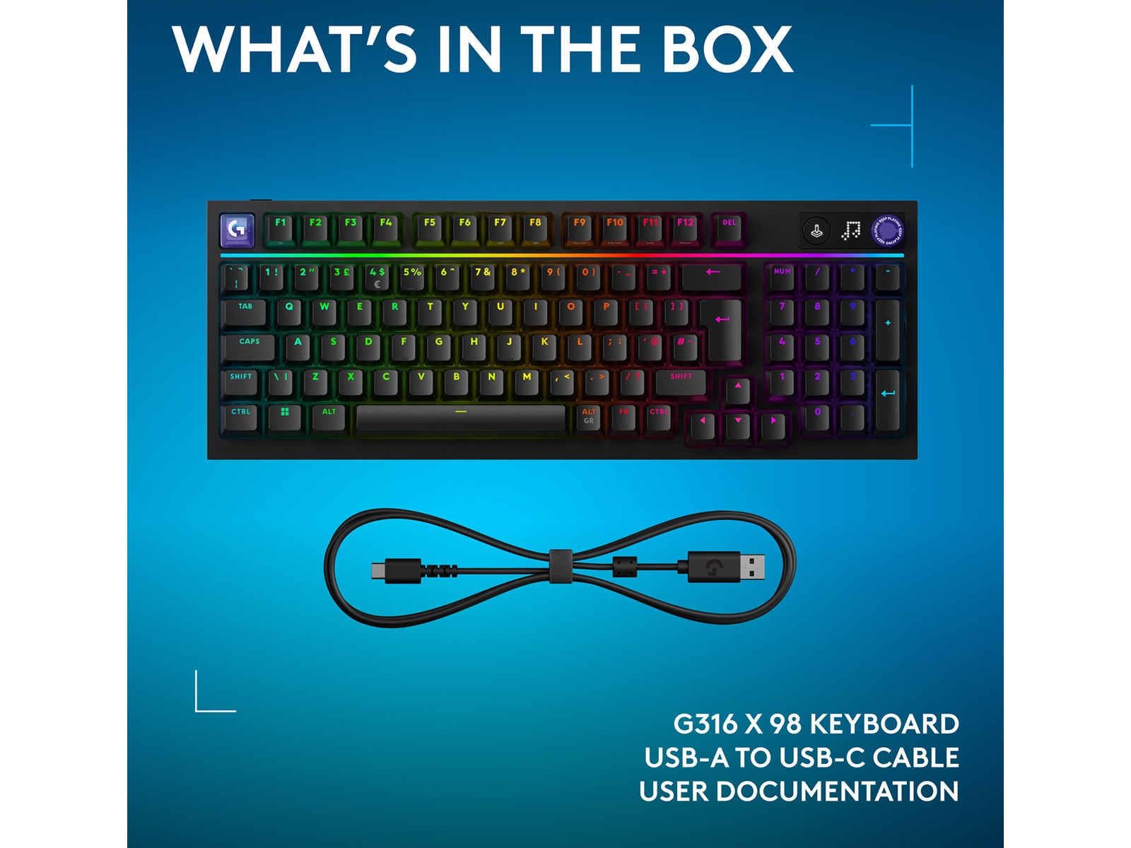 Logitech G316 X 98 speltangentbord Gamingtangentbord