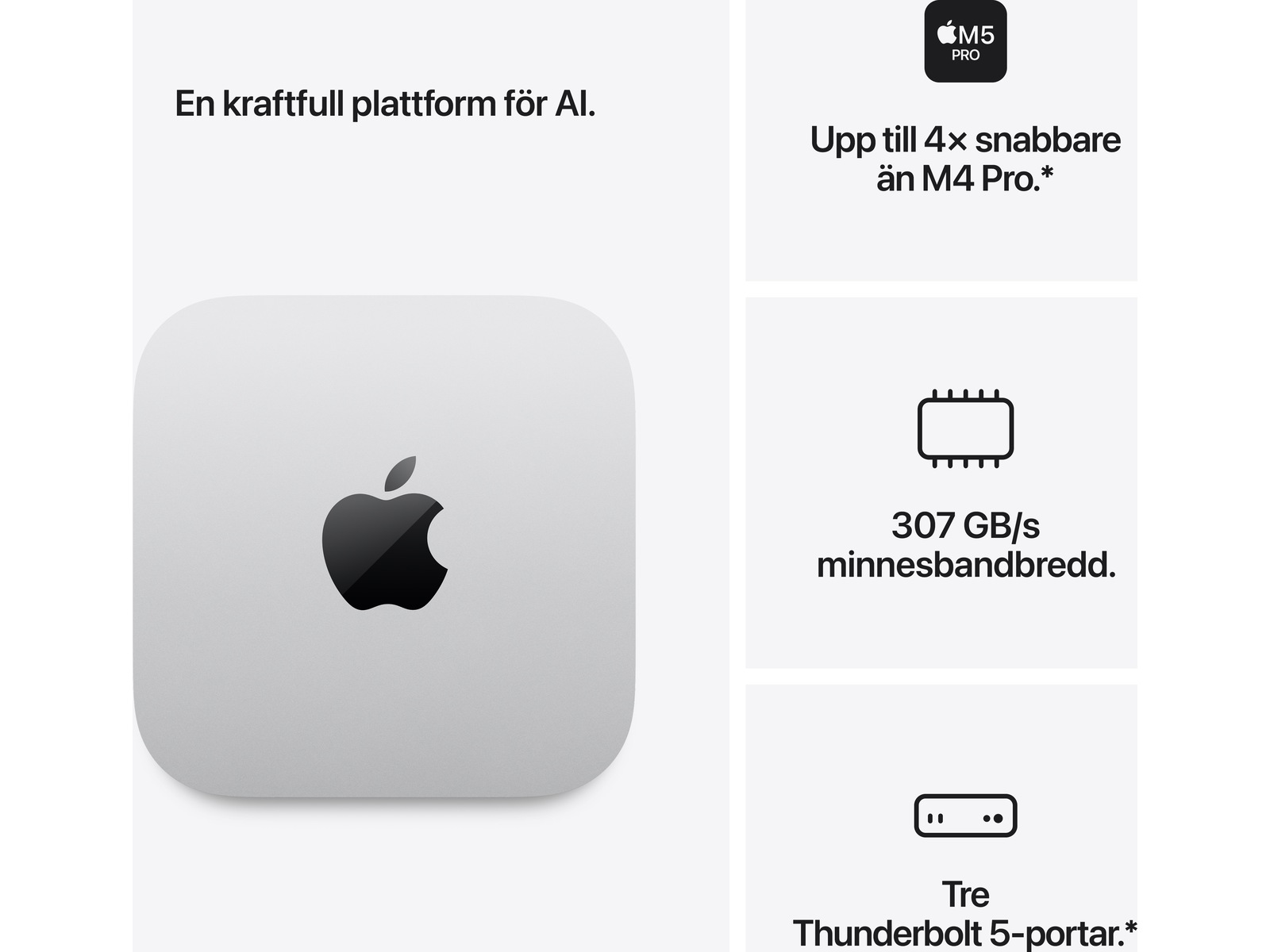 Mac mini M5 Pro (2026) 512GB Stationär dator