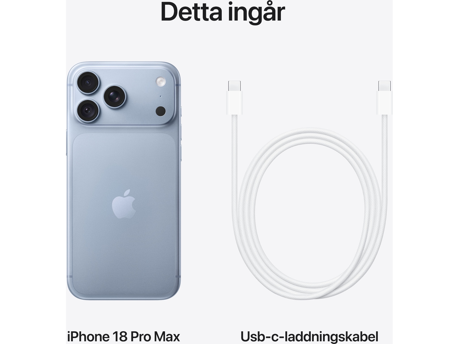 iPhone 18 Pro Max 256GB (glacier) Mobiltelefoner