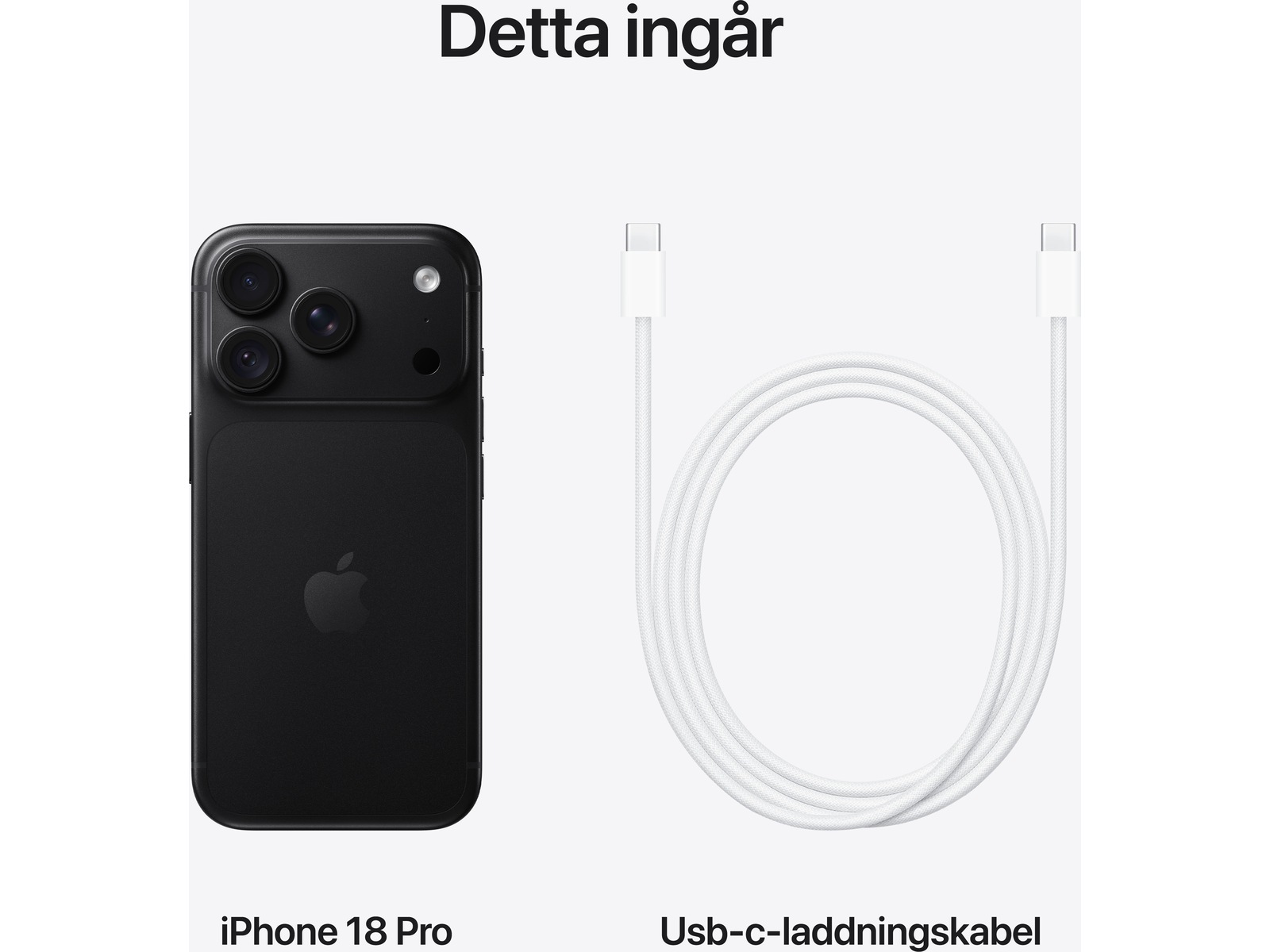 iPhone 18 Pro 512GB (svart) Mobiltelefoner