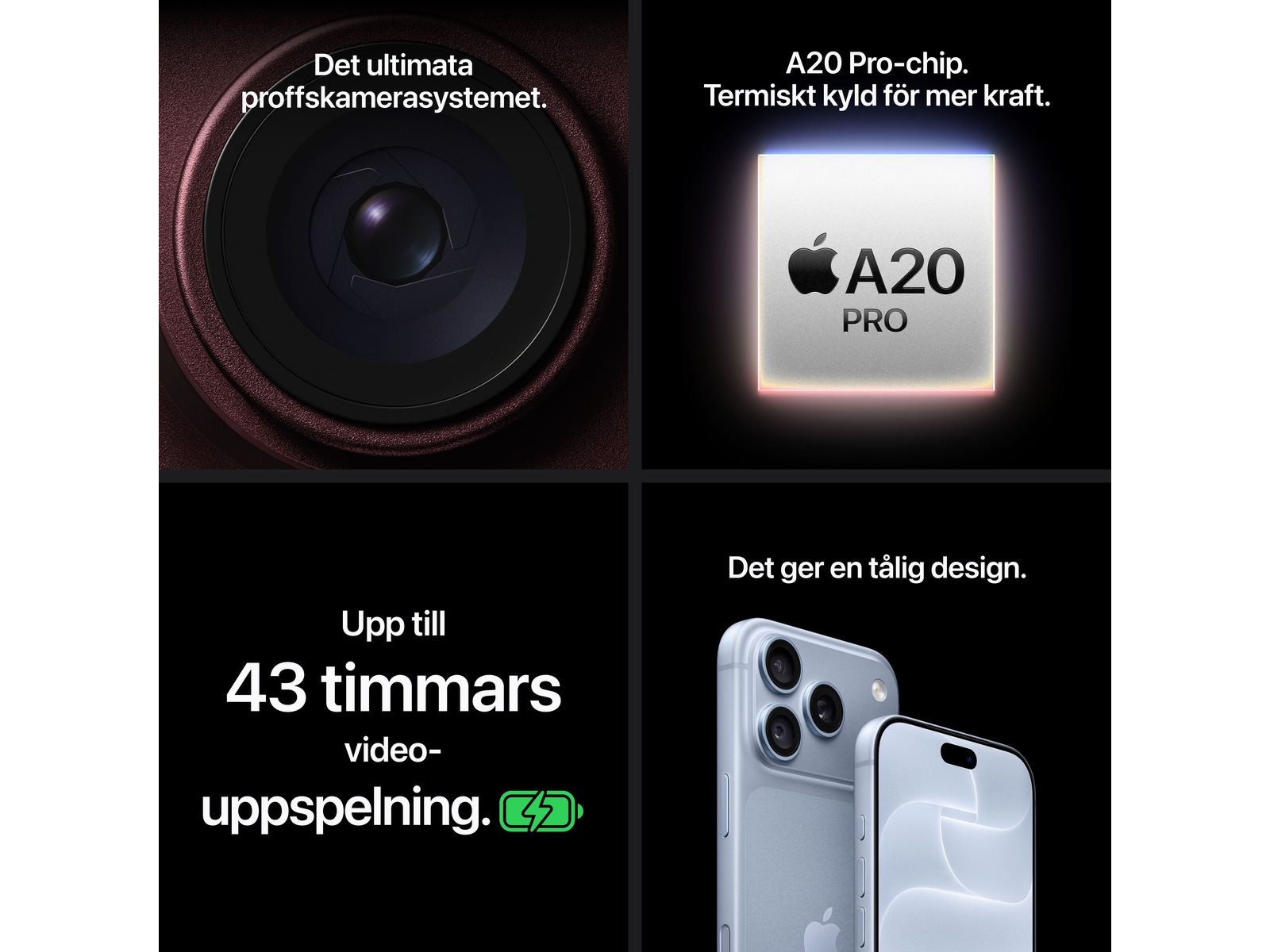 iPhone 18 Pro Max 256GB (silver) Mobiltelefoner