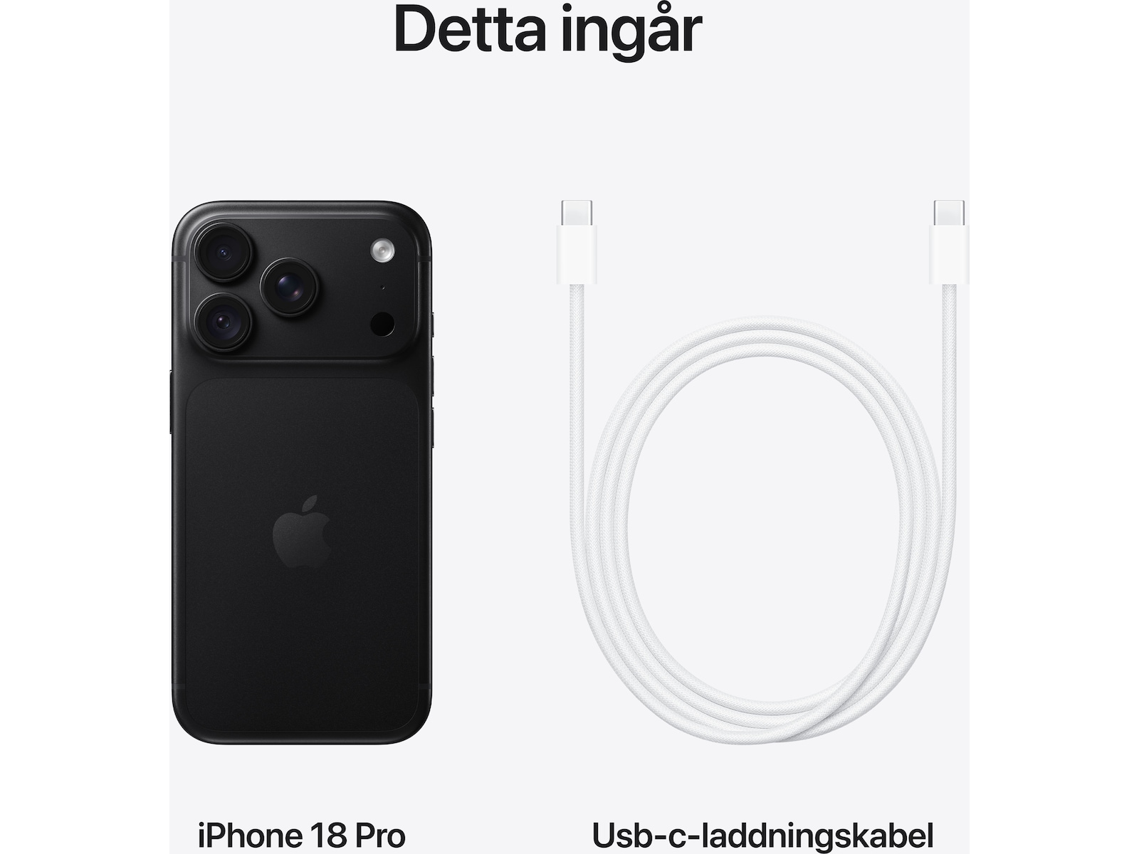 iPhone 18 Pro 256GB (svart) Mobiltelefoner