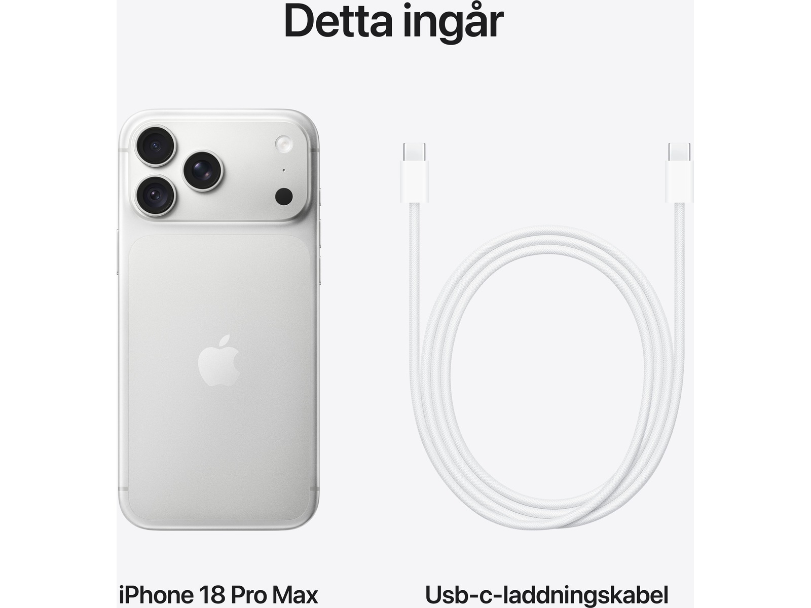 iPhone 18 Pro Max 2TB (silver) Mobiltelefoner