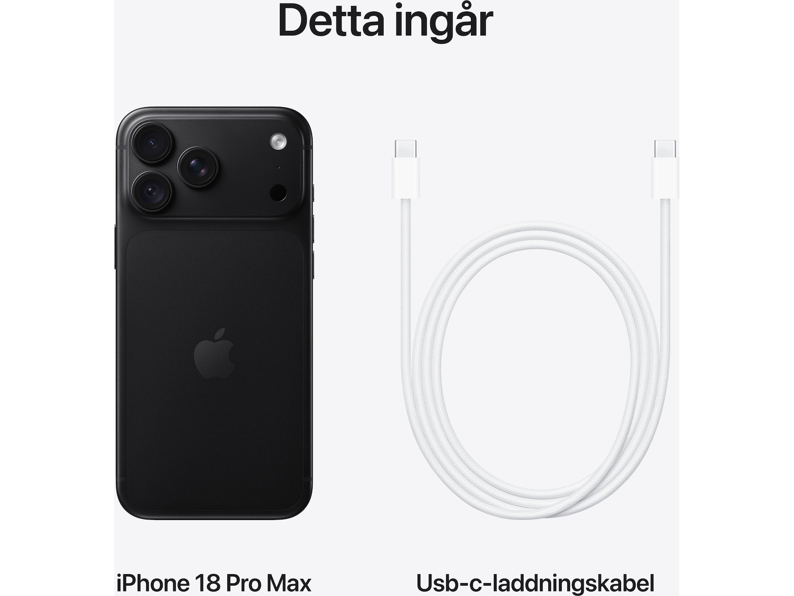 iPhone 18 Pro Max 2TB (svart) Mobiltelefoner