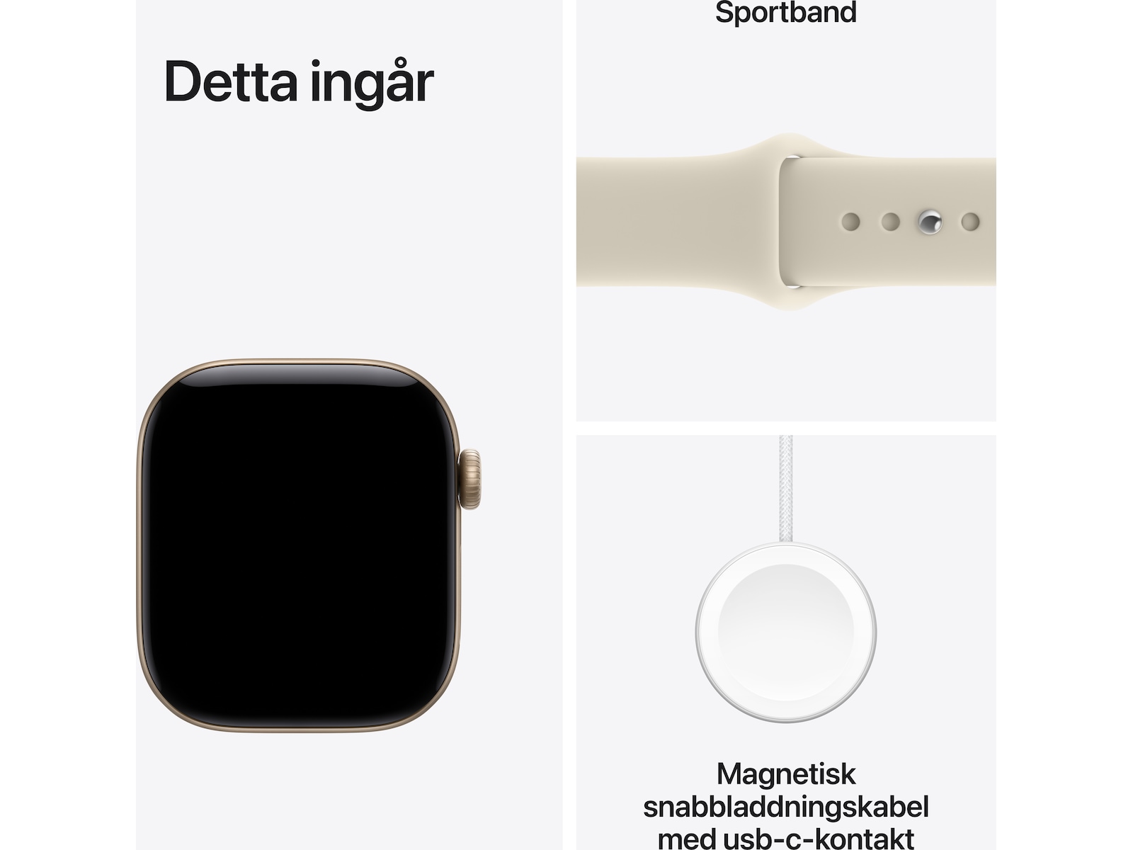 Apple Watch Series 12 GPS 42mm Aluminium (light gold) Smartwatches