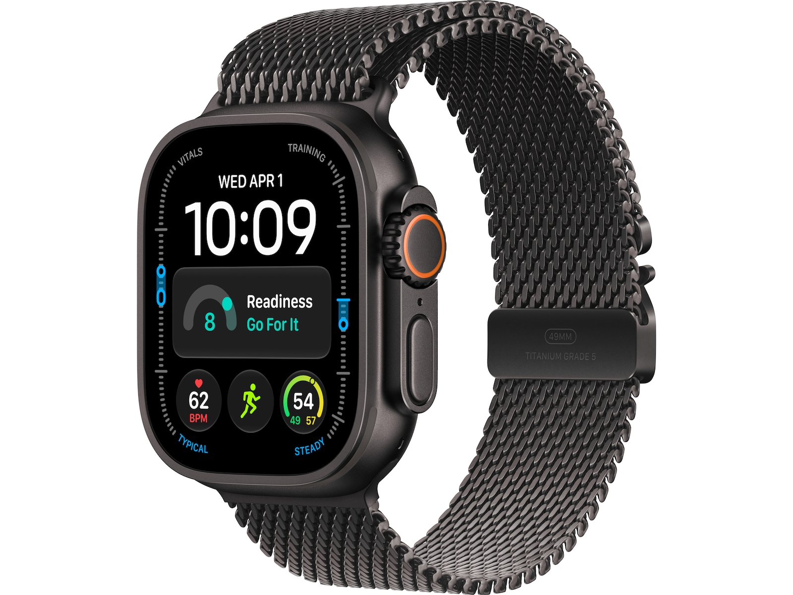 Apple Watch Ultra 4 GPS + LTE 49mm Titanium (svart) Smartwatches