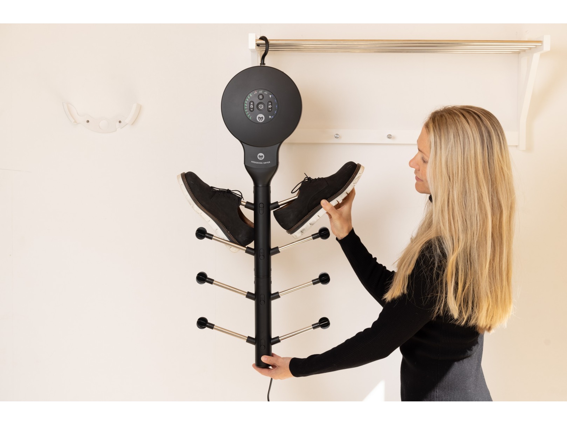 Hedgehog Hanger torkställning (svart) Skotorkare