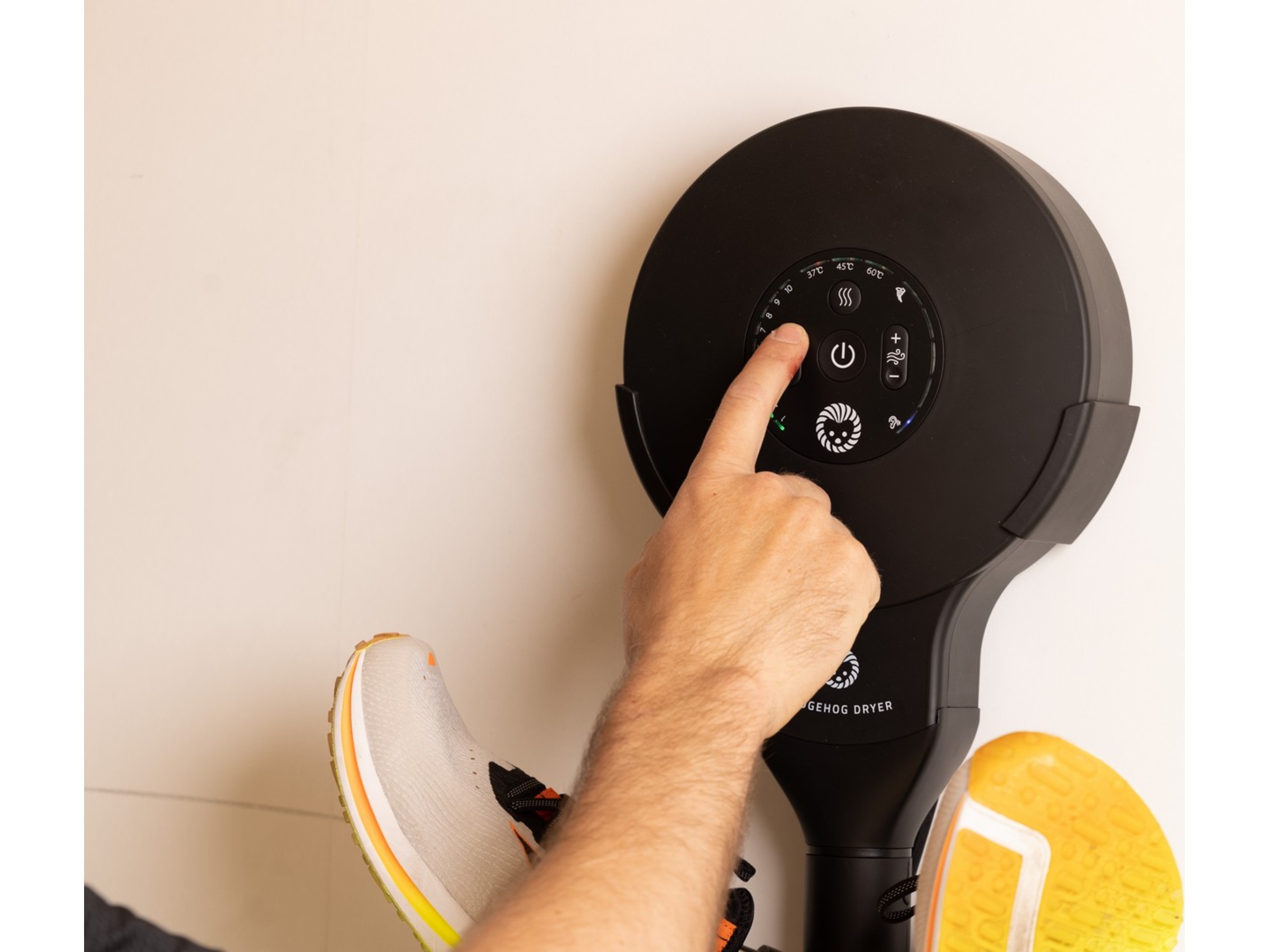 Hedgehog Wall torkställ  (svart) Skotorkare