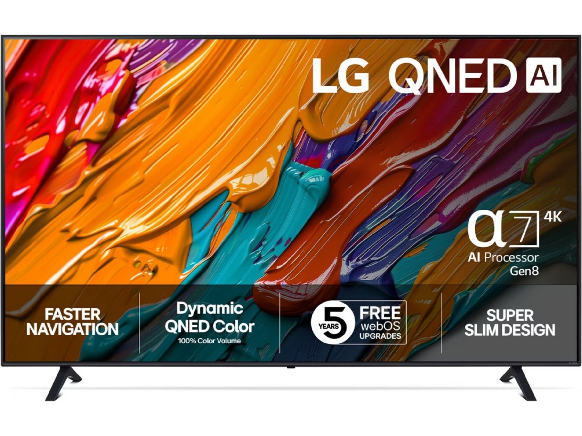 LG 75'' QNED7E AI 4k 75QNED7EA6B (2025) + soundbar 20 - 49 tums TV
