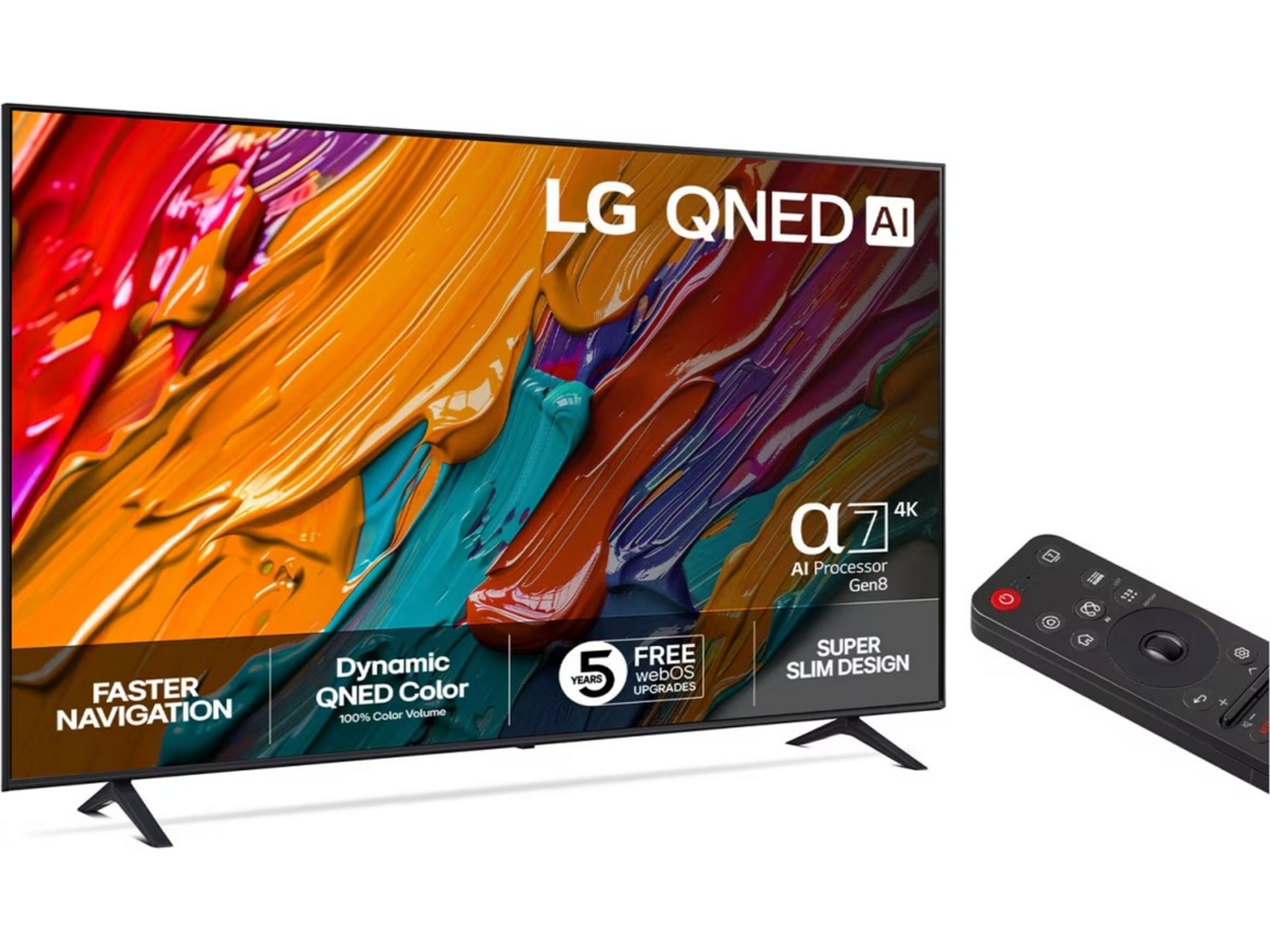 LG 75'' QNED7E AI 4k 75QNED7EA6B (2025) + soundbar 20 - 49 tums TV