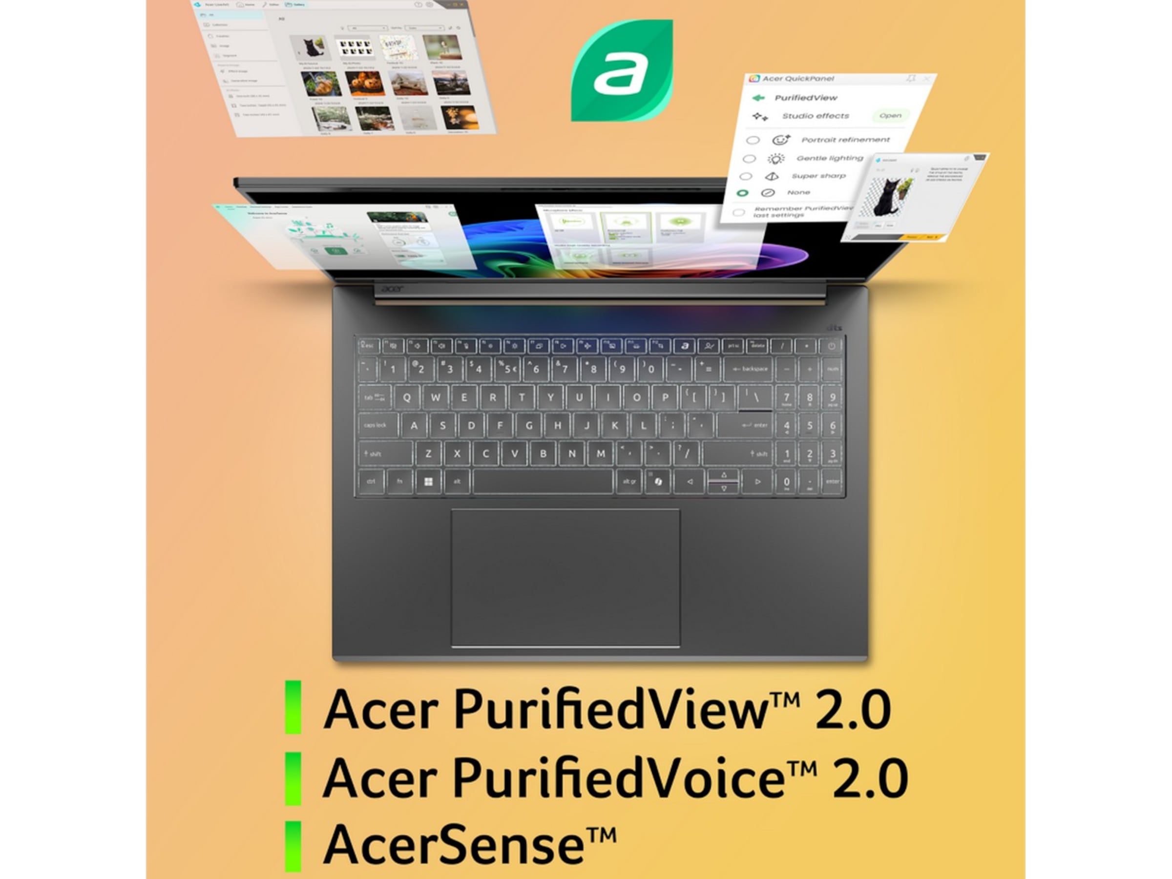 Acer Aspire 16 AI 16" OLED WUXGA+ Copilot+ PC Datorer - Bärbara / laptop
